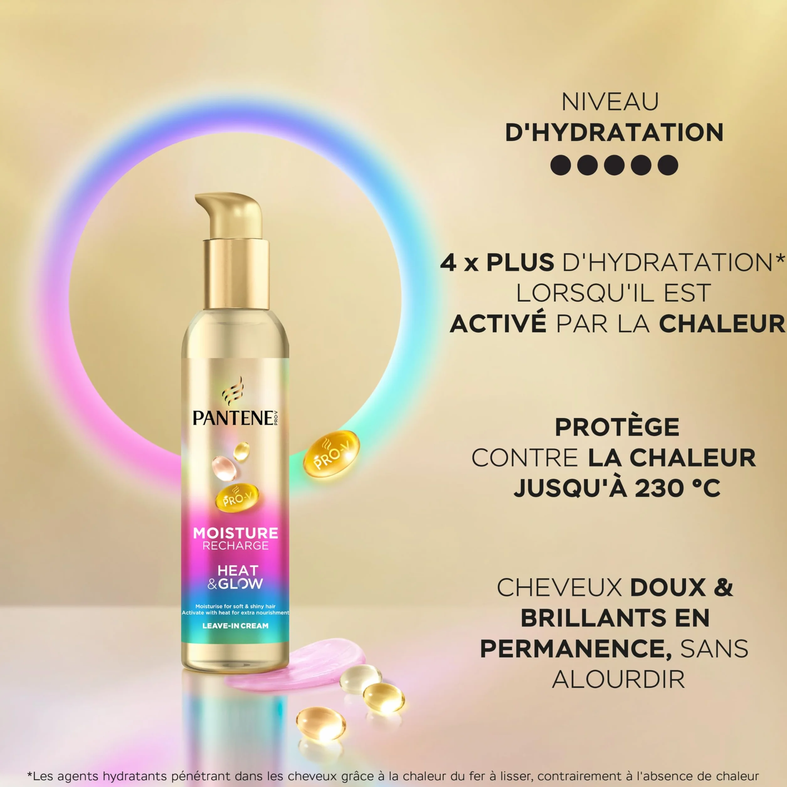 Pantene Pro-V Hydra Boost Heat & Glow Crème Sans Rinçage 135ml