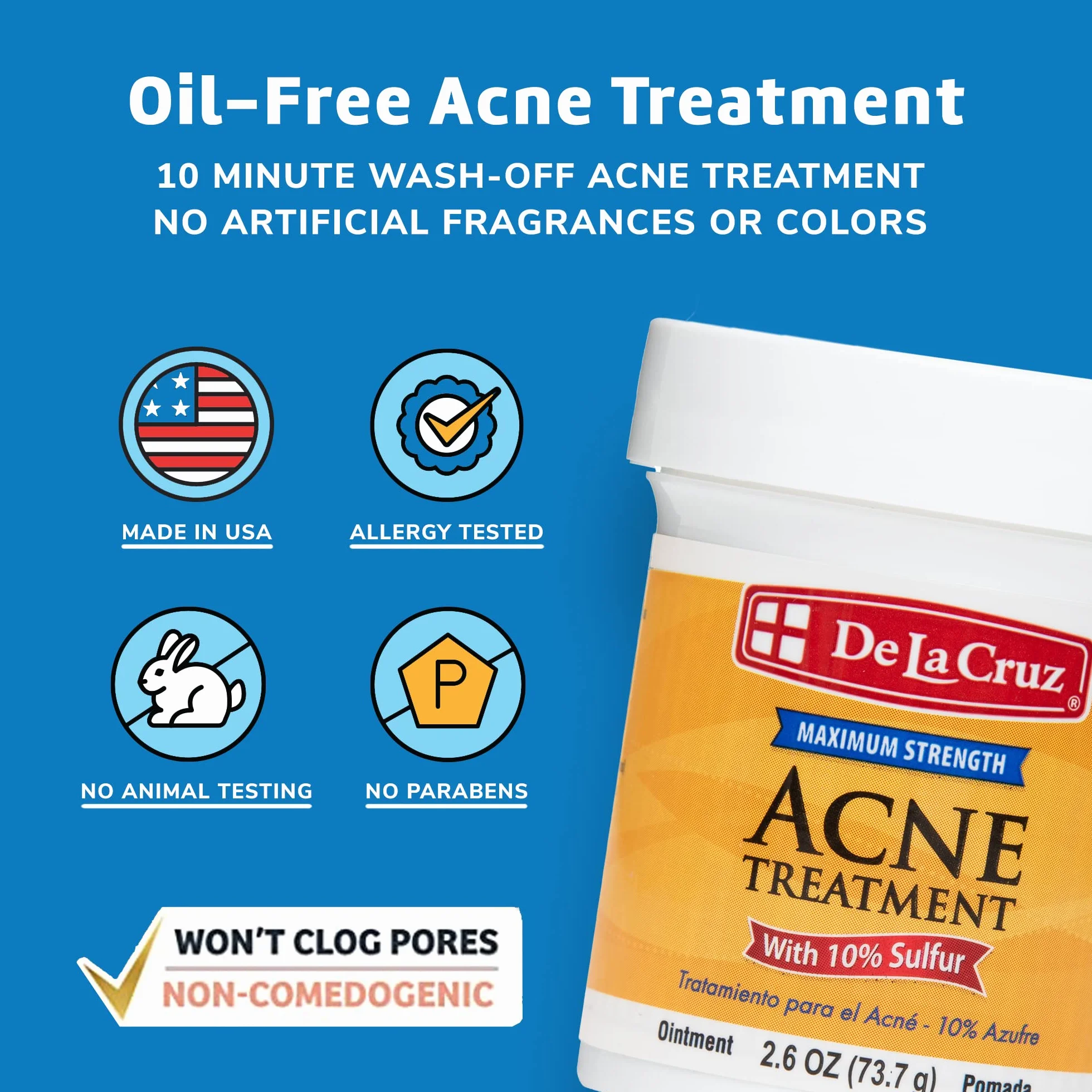 Dela cruz Sulfur Ointment Pomada de Azufre