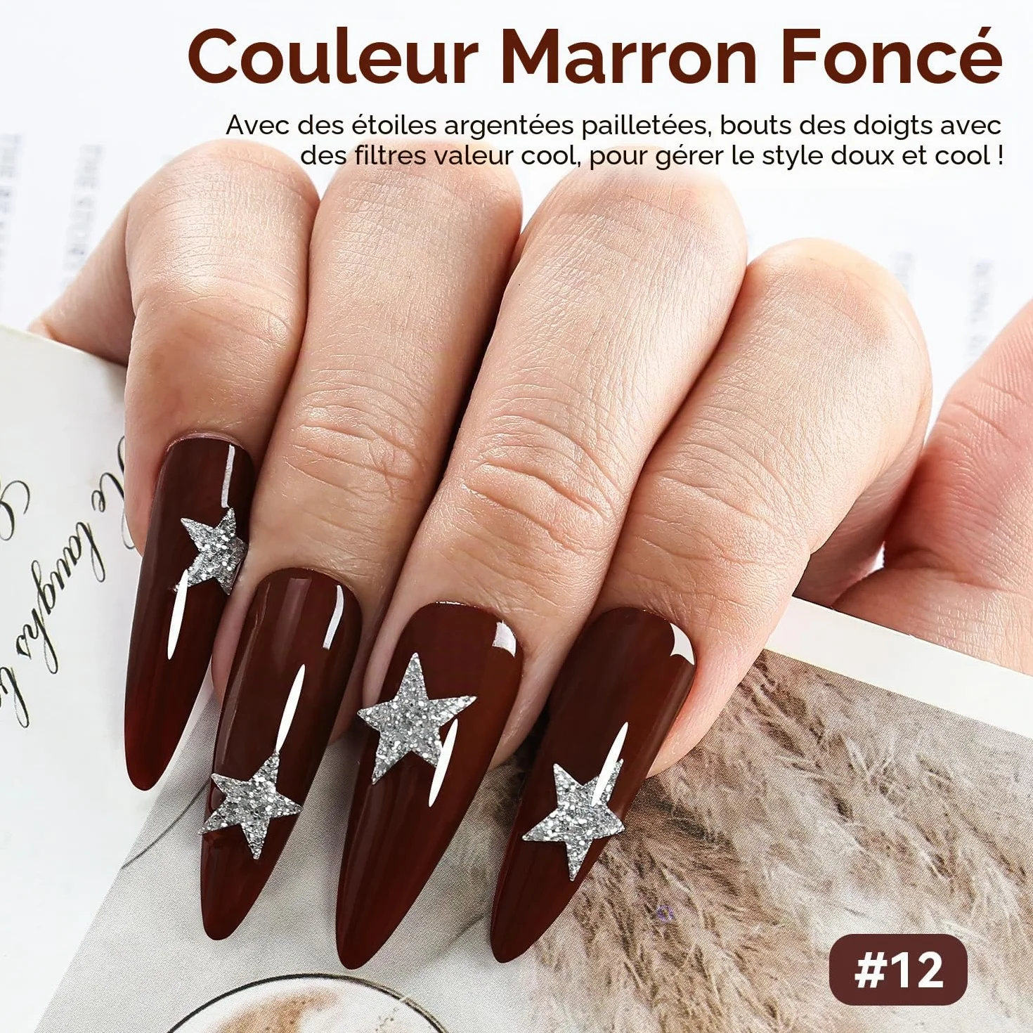 JODSONE 6 Couleurs Pat Painting Gel Dégradé Vernis à Ongles Set avec Stylet et 50 Éponges