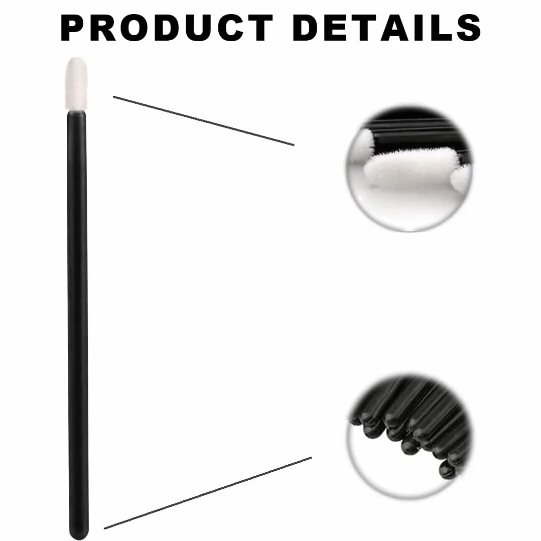 Pinceau à lèvres jetable 100 pièces, Pinceau Maquillage Rouge à lèvres, Kit Outils Beauté Stylo Sourcils