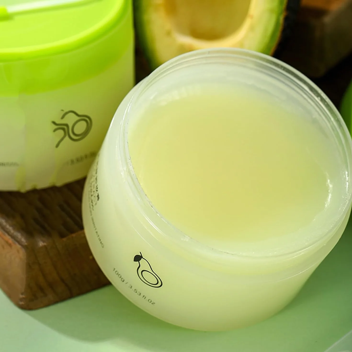 Baume Nettoyant D'Avocat Crème Démaquillante Portable Nettoyage en Profondeur 100G