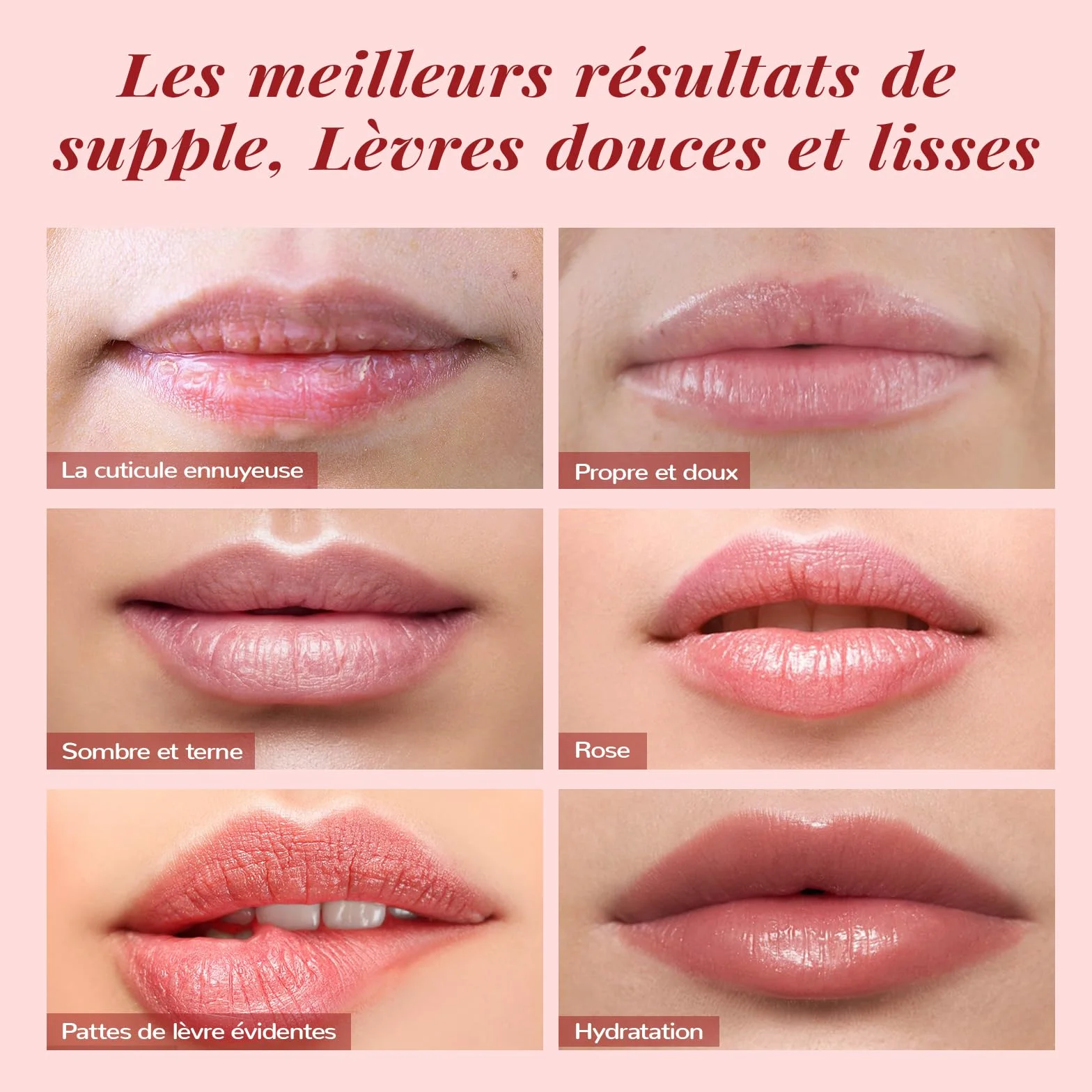 Kit de Soin pour les Lèvres ANAiRUi - Masque Baume & Gommage Sucré - Masque de Nuit Baies Vitamine C