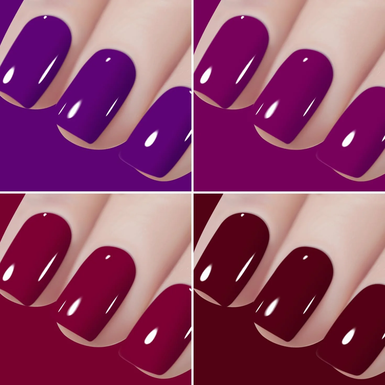 Vishine Vernis Gel Semi Permanent Lot 48 Flacons 45 Couleurs Base Top Coat Matte Top Coat UV LED Soak Off Nail Art 8ml