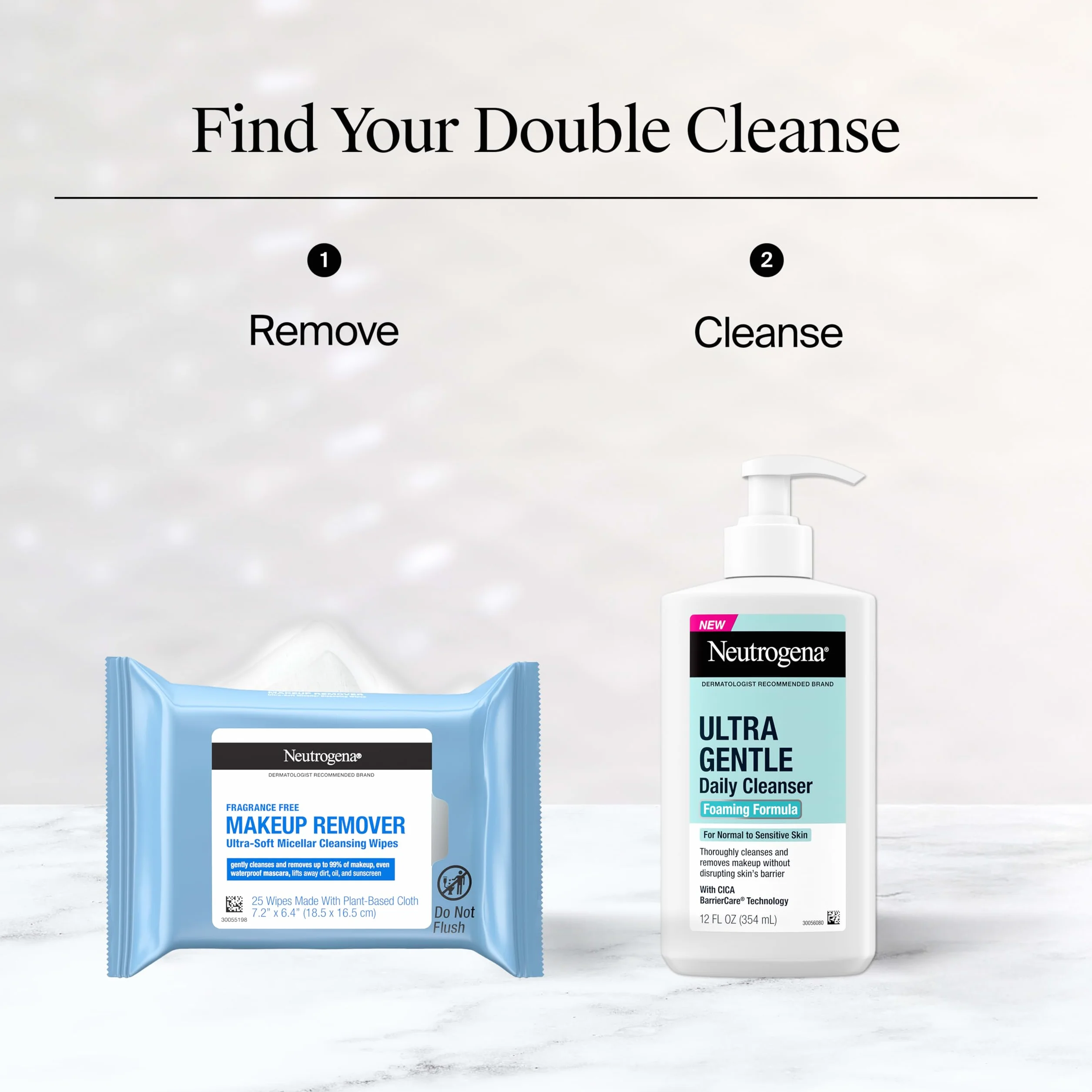 Neutrogena Makeup Remover Cleansing Towelette Singles, 20 Count
