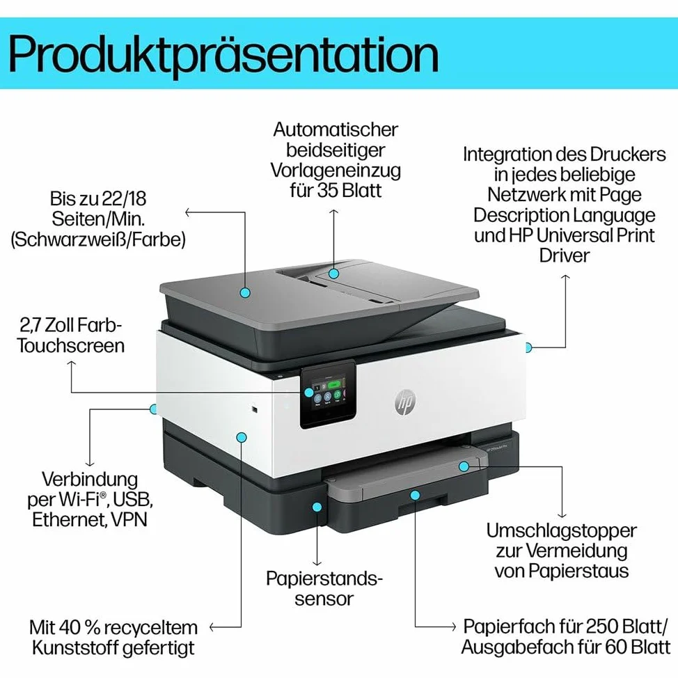 HP OfficeJet Pro 9120b All-in-One Printe