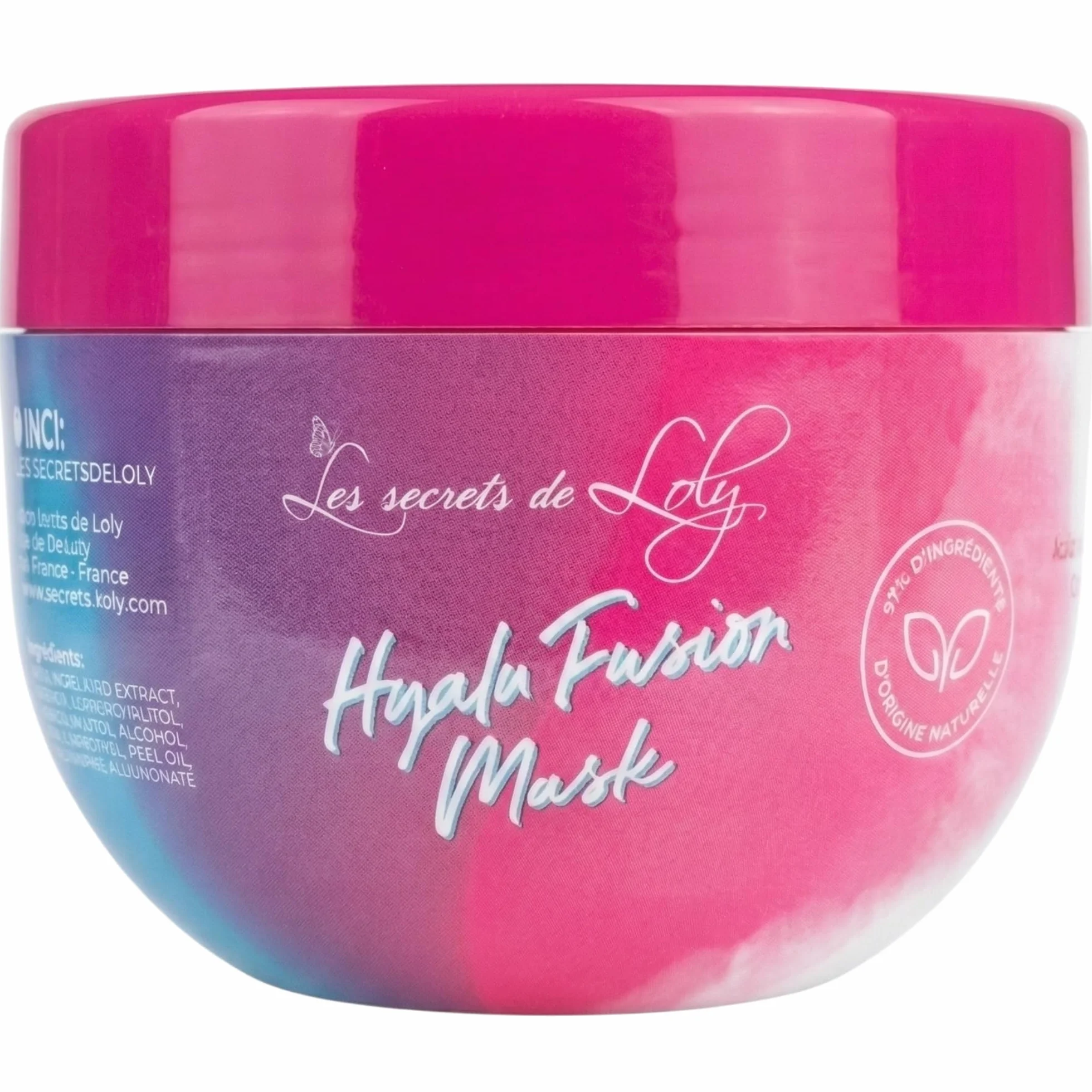 Les Secrets de Loly Hyalu Fusion Mask Masque activateur de boucles Hydratation intense Cheveux multi-texturés 300 ml