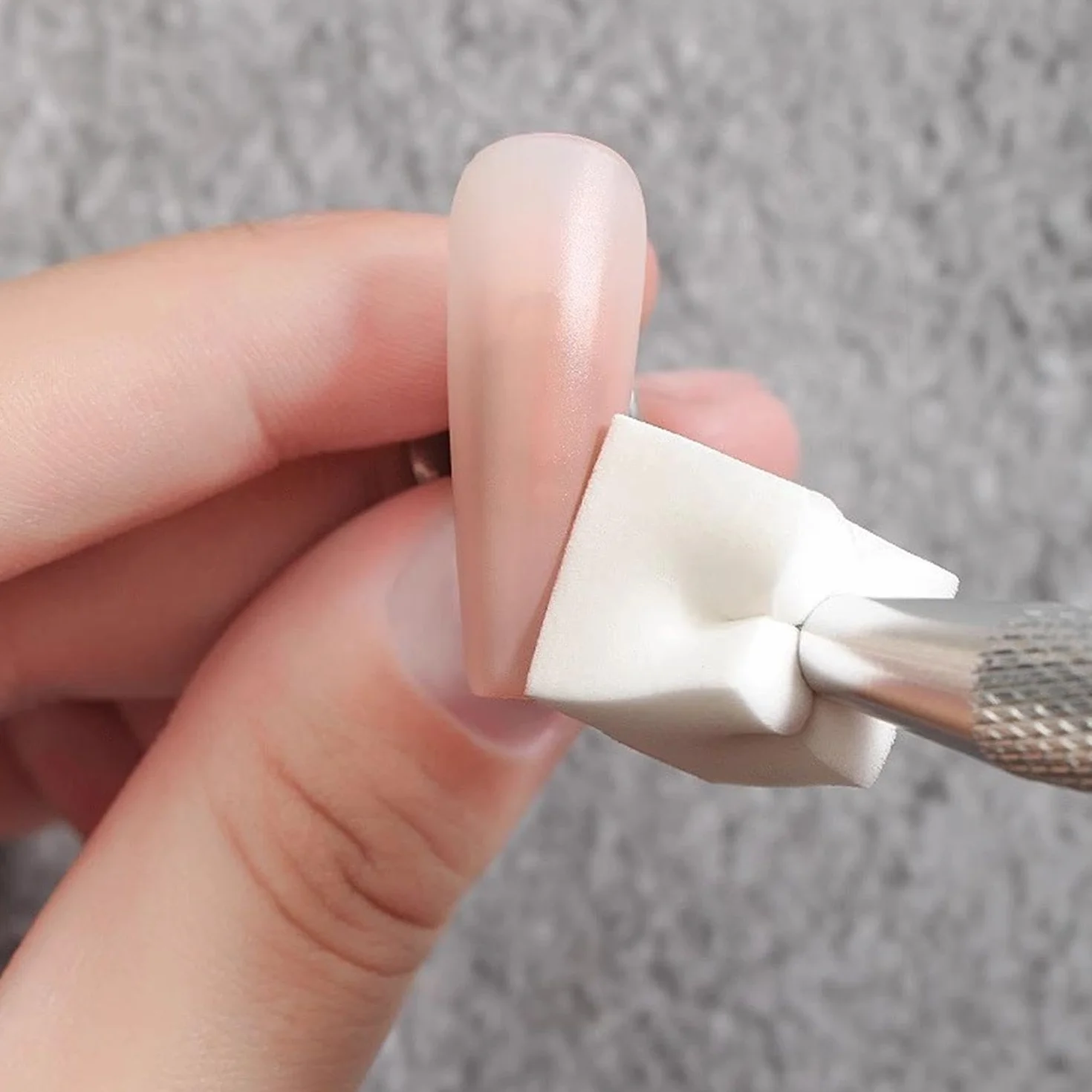 200 Cubes De Tofu De Manucure, 1 Stylo À Gratter, Outils De Manucure, Éponge De Manucure