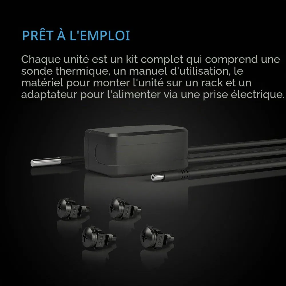 AC Infinity CLOUDPLATE T7 - Panneau de ventilateur 2U - Débit d'air d'échappement - Pour refroidissement AV, home cinéma, réseau de 48,3 cm