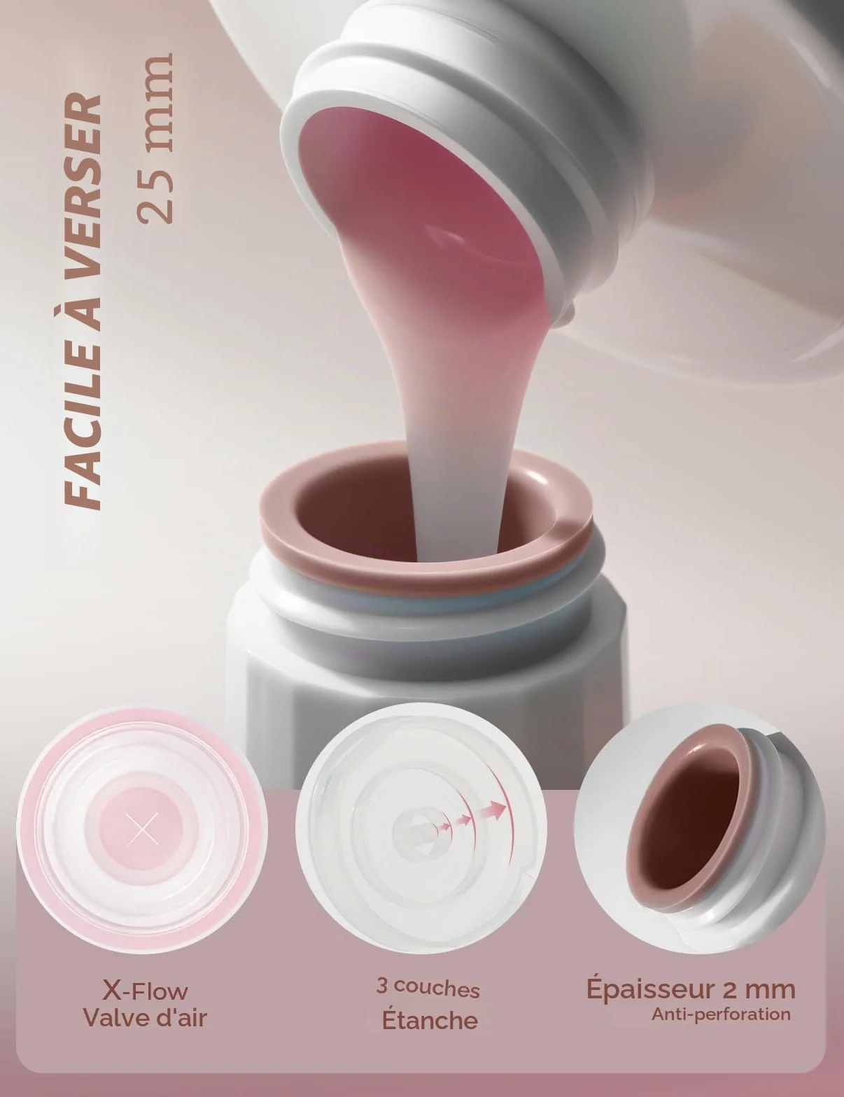 Lot de 9 Flacons Voyage 90ml 30ml Silicone Kit Toilette Étanche Trousse Accessoires Avion Red Soil