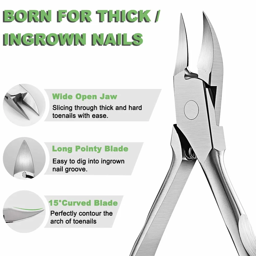Coupe-ongles de précision en acier inoxydable BEZOX