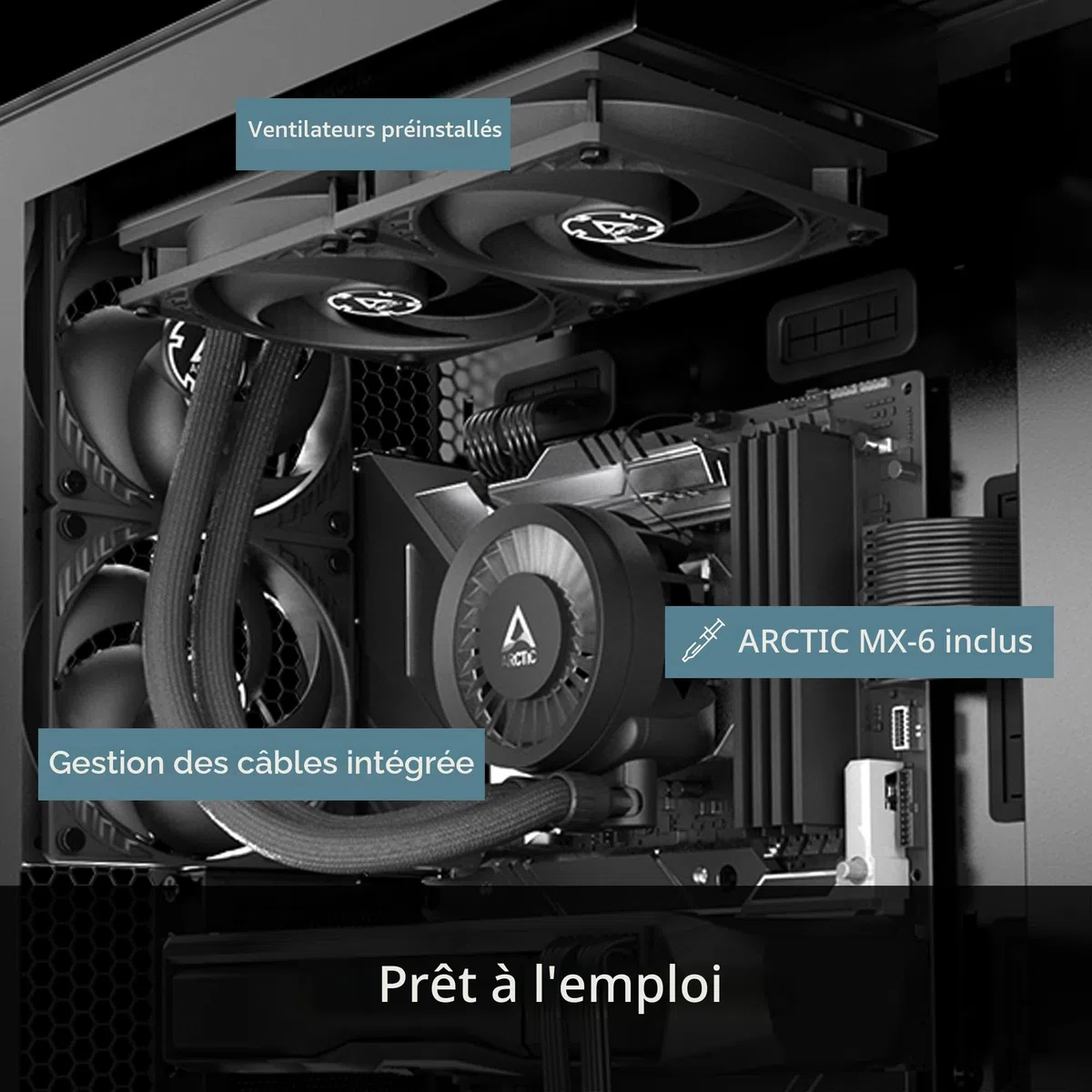 ARCTIC Liquid Freezer III 280 - PC à refroidissement par eau, AIO