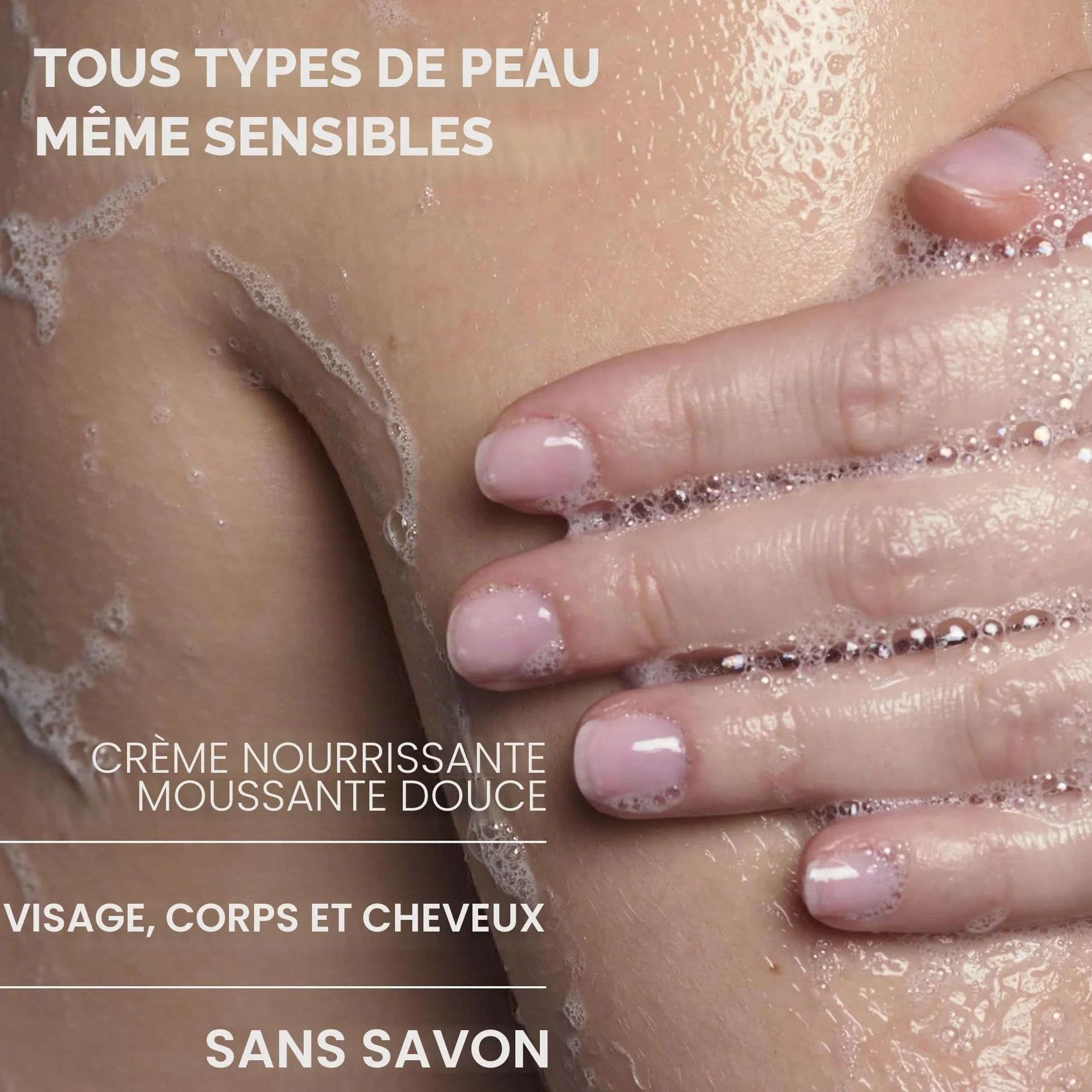 Uriage Crème Lavante Hydratante au Beurre de Karité Gel Douche 2-en-1 Visage Corps Cheveux Sans Savon pH Physiologique