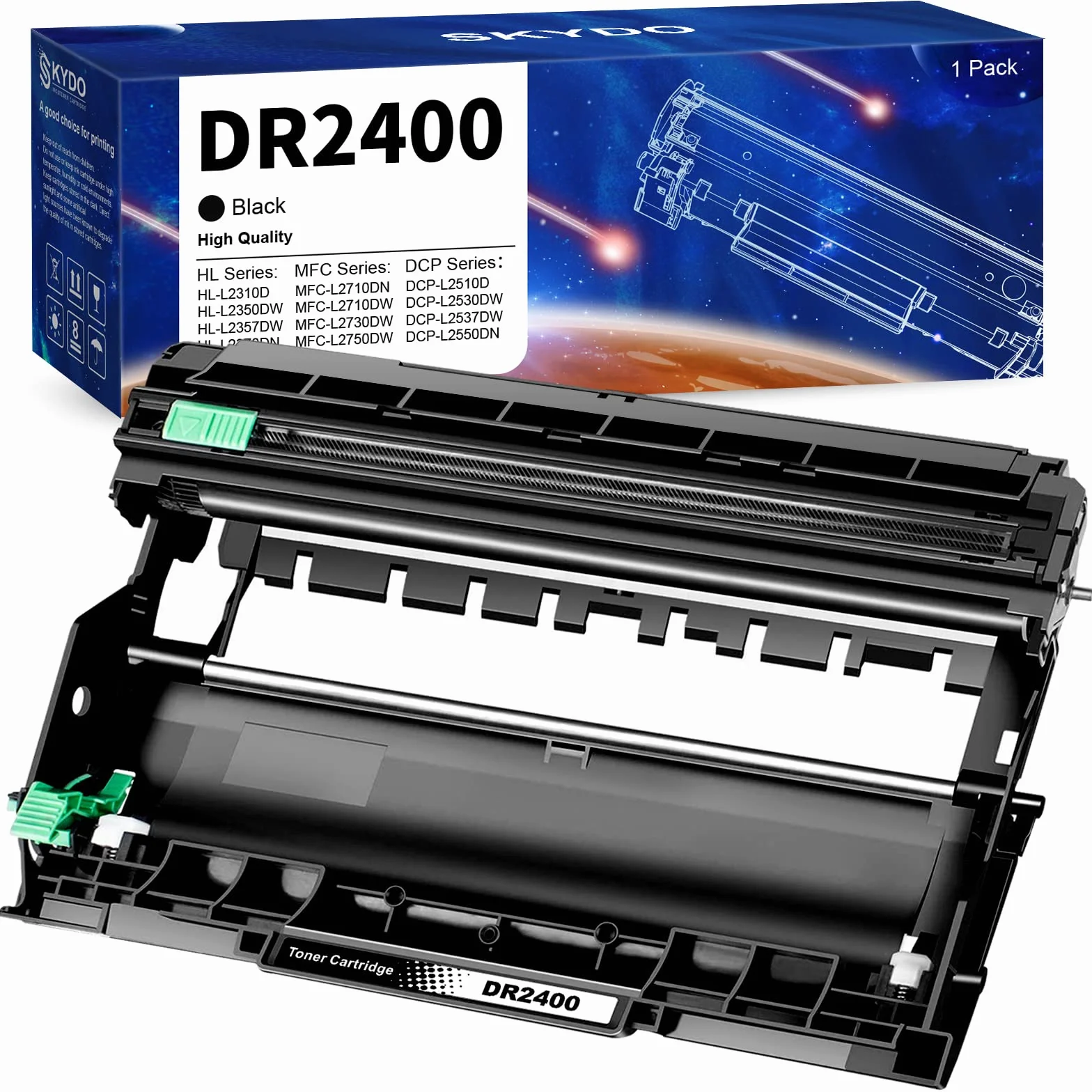 Skydo DR2400 DR-2400 Tambour Compatible Brother HL-L2310D HL-L2350DN HL-L2370DN DCP-L2510D DCP-L2530DW MFC-L2710DN MFC-L2730DW MFC-L2750DW