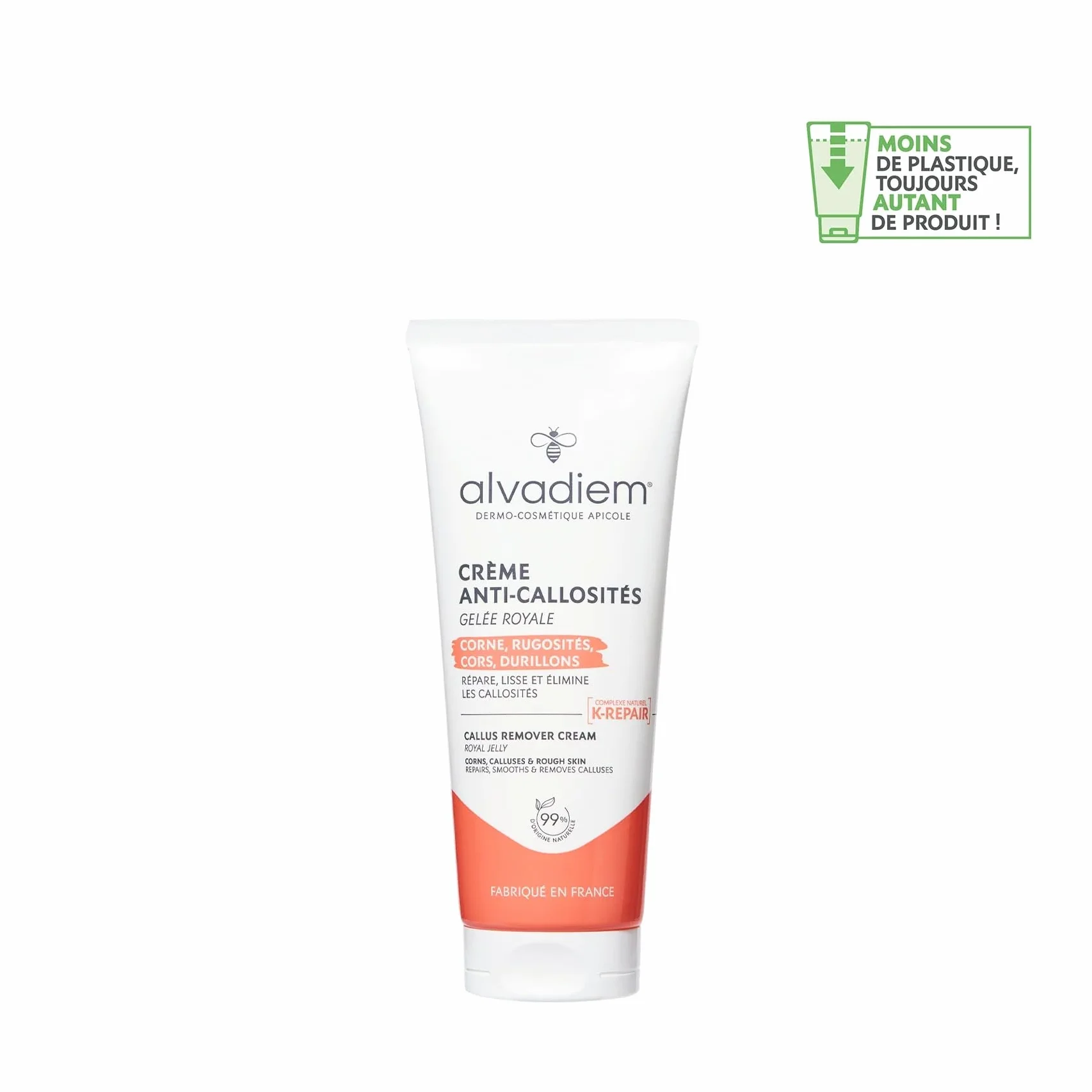 Crème anti-callosités à la gelée royale 75 ml Soin Kératolytique Naturel Fabriqué en France