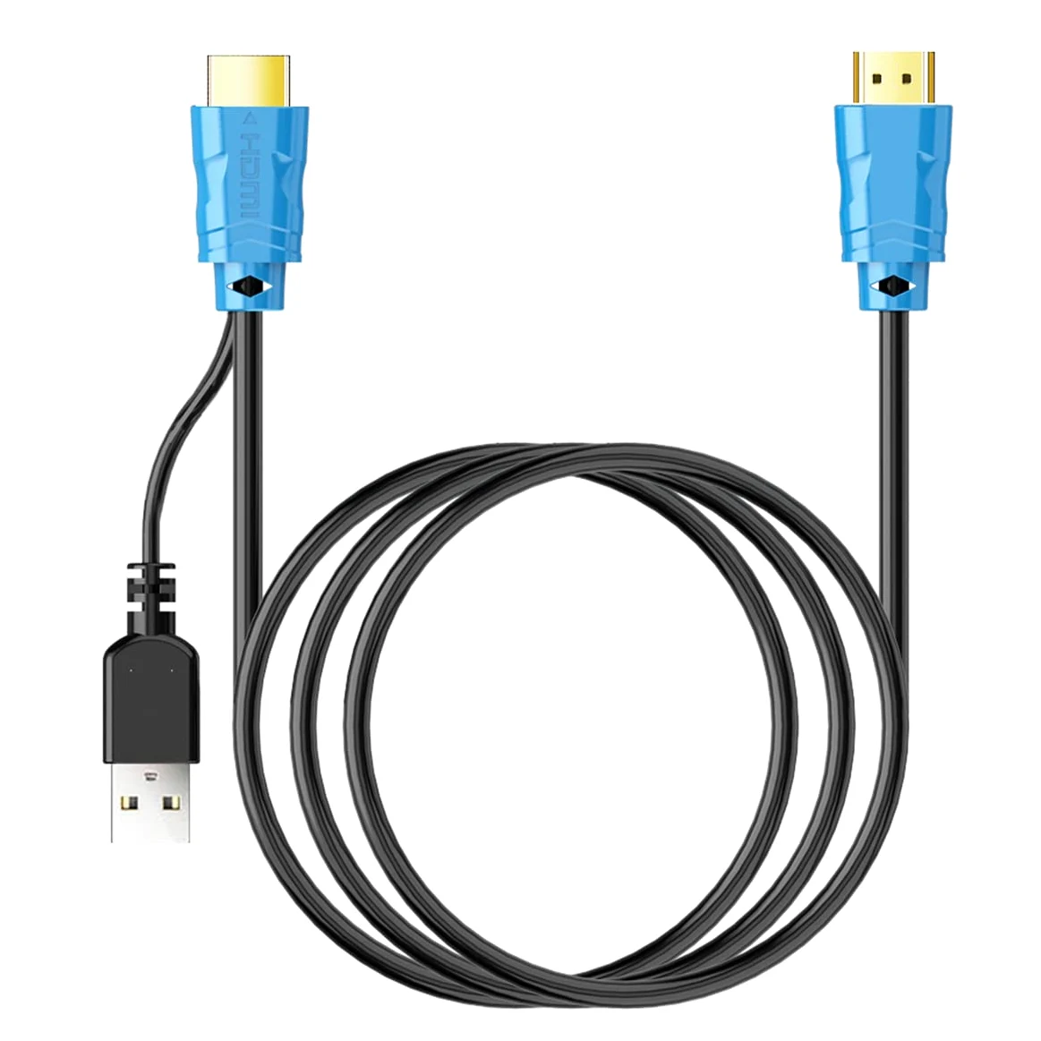 Atlantis KVM HDMI Switch USB Deviateur KVM HDMI (Tastier, Souris, VGA) à 2 Ports Entrée/Sortie HDMI Prise en Charge de la Souris et du Clavier USB Interrupteur pour Changement de contrôle 3840 x