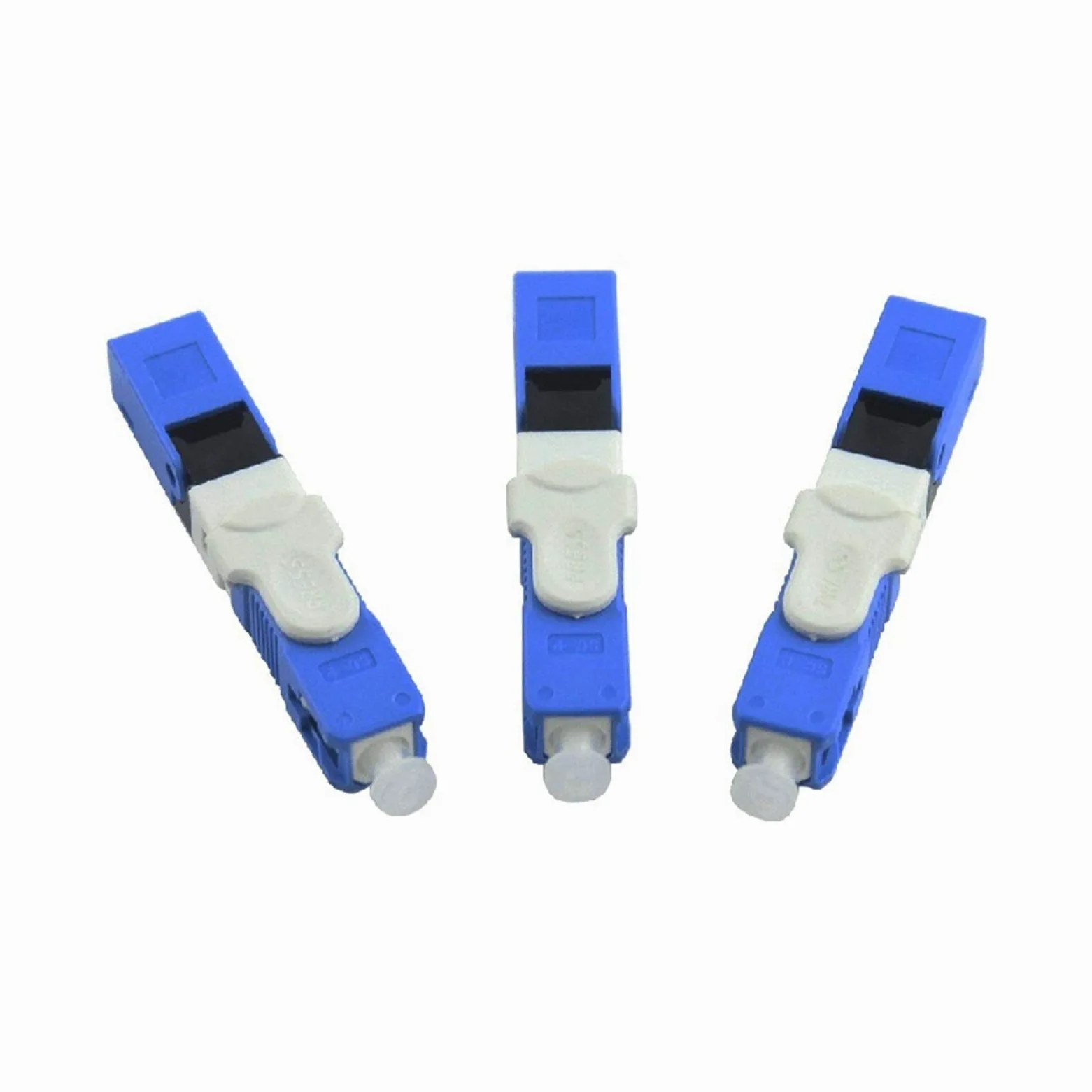 Adaptateur à Fibre Optique 100pcs FTTH SC Connecteur Rapide à Fibre Optique SC PC FTTH Fibre Optique Connecteur Rapide Embedded ESC250D SC connecteur