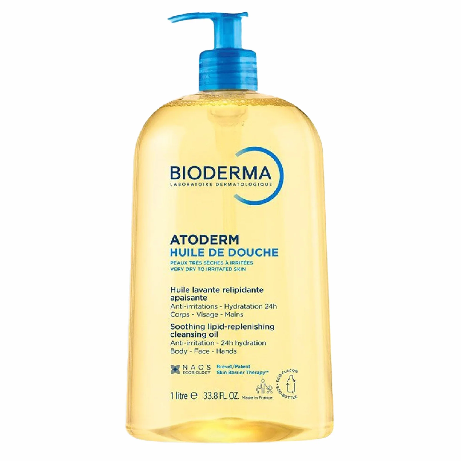 Atoderm Huile Lavante 2x1L Hydratation Confort Nourrit Nettoie Relipide Apaise Irritations