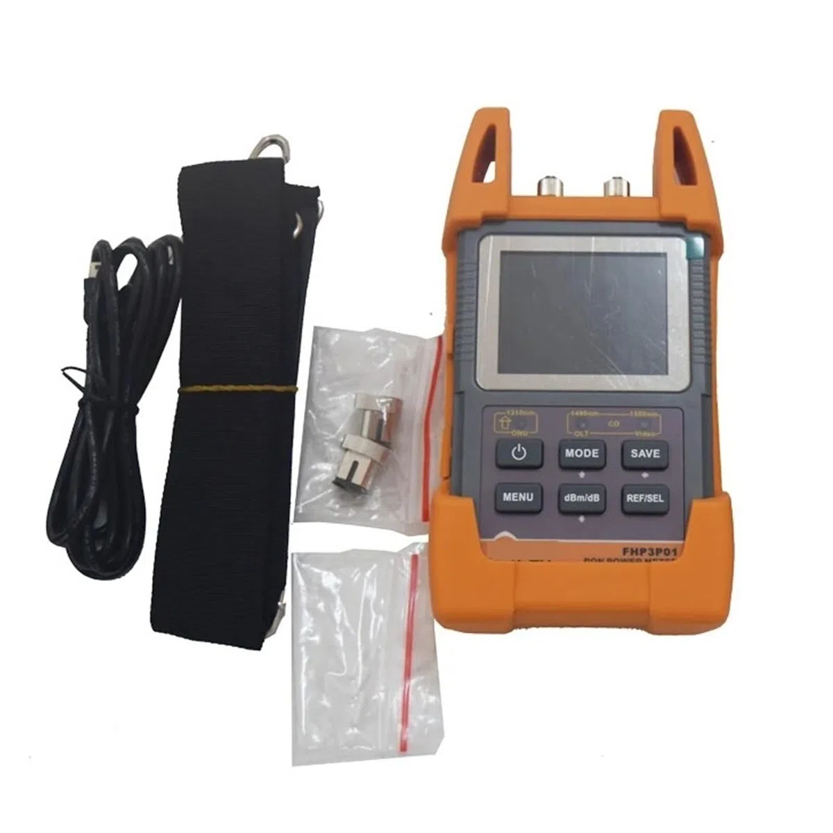 Compteur de puissance optique FHP3P01 GPON PON, testeur de câbles de Fiber optique avec longueur d'onde 1310/1490/1550nm, écran LCD(APC connector)