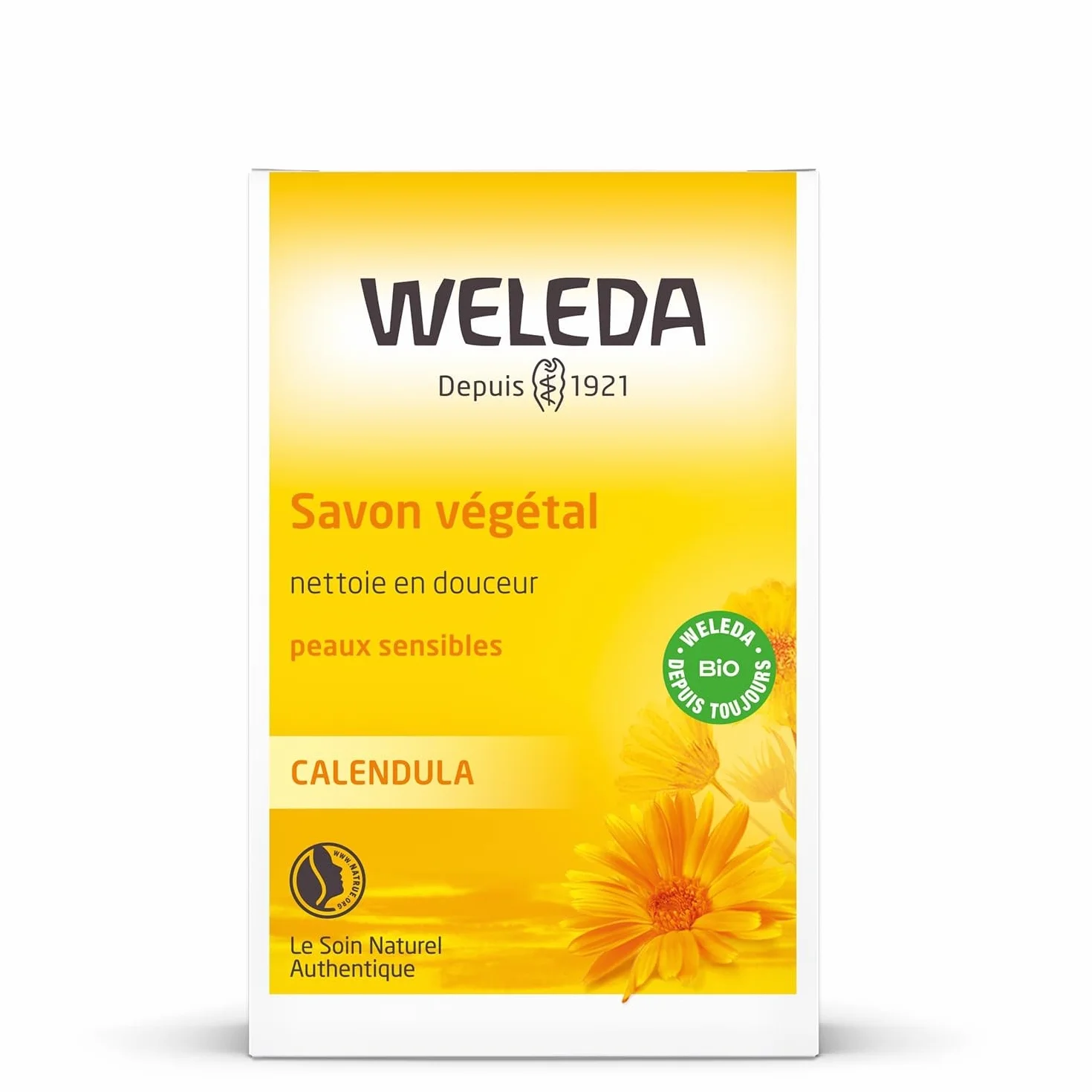 WELEDA Savon végétal au Calendula 100g Bio Vegan NATRUE