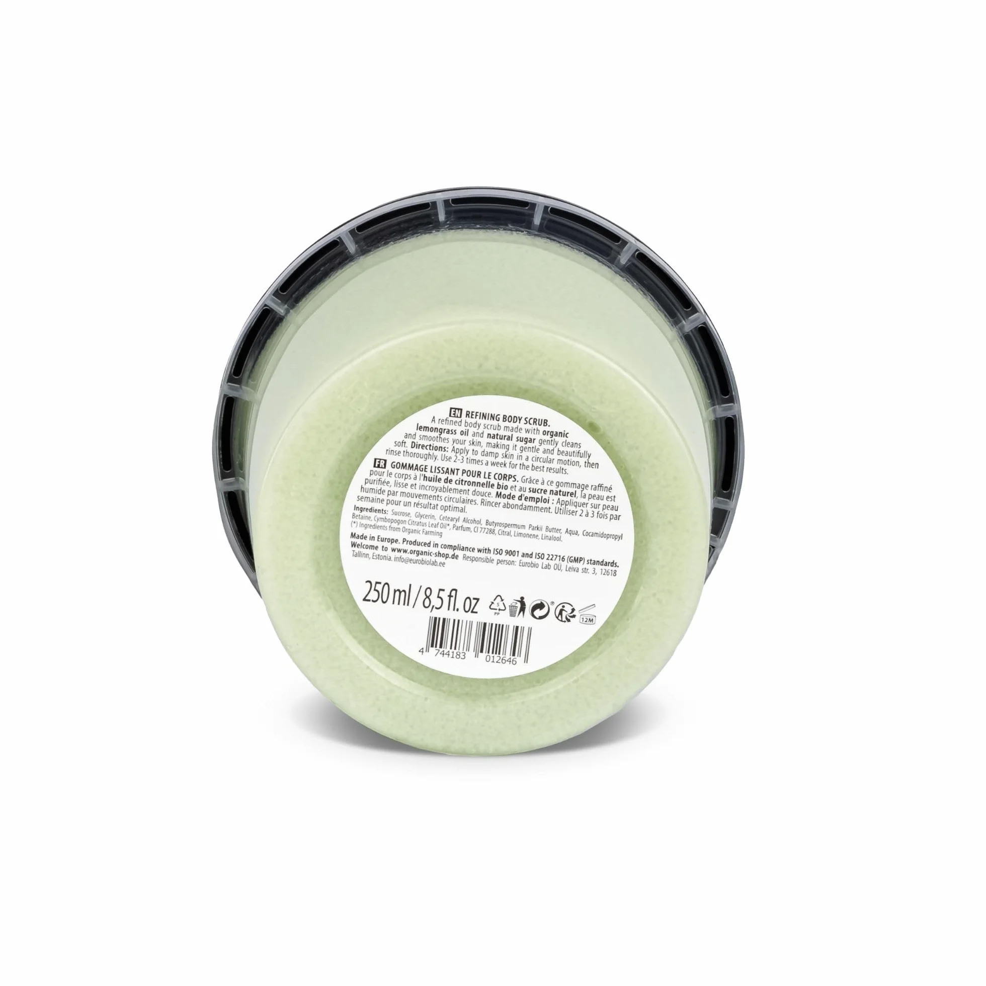 Organic Shop Body Scrub Natural Provence Lemongrass and Sugar 250ml