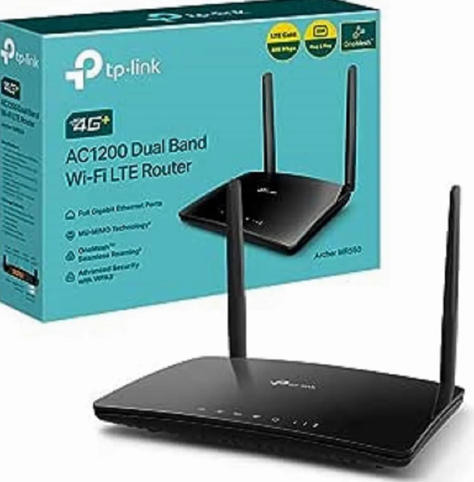 TP-Link Routeur Archer MR550 4G+ Cat6 300 Mbps, Wi-FI AC1200 Double Bande & Répéteur WiFi RE330 Amplificateur WiFi AC1200 Mbps,WiFi Extender jusqu'à 120㎡, Bouton WPS, Play and Plug