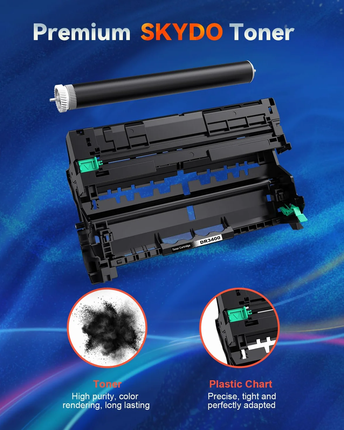 Skydo DR3400 Tambour Compatible Brother DR 3400 HL-L5100DN MFC-L5750DW HL-L5200DW MFC-L5700DW HL-L6400DW (Pas de Toner)