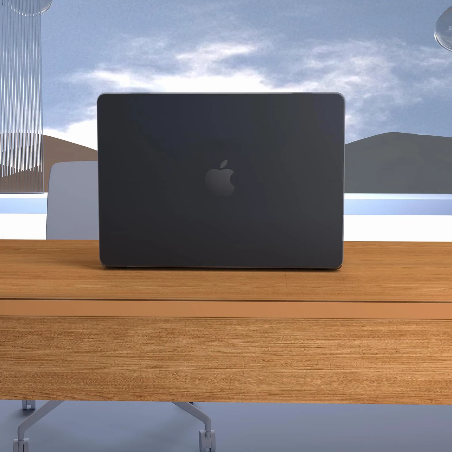 Coque matte crystal MacBook Pro 16 pouces M5 M4 M3 M2 M1 Pro/Max 2026 2024-2021 Noir sidéral transparent