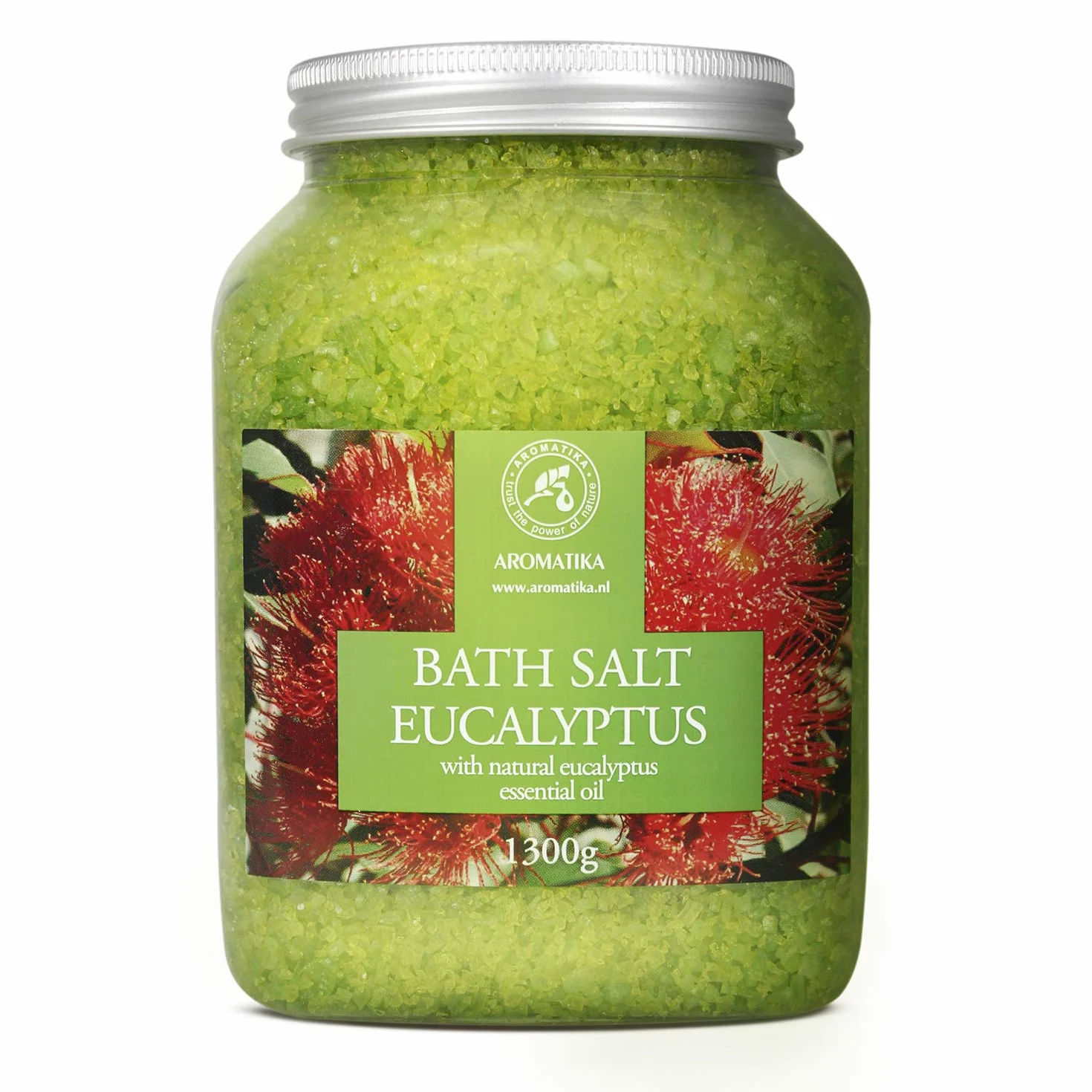 Sel de Mer Eucalyptus 1300g - Sels de Bain à l'Eucalyptus - Détente - Soins du Corps