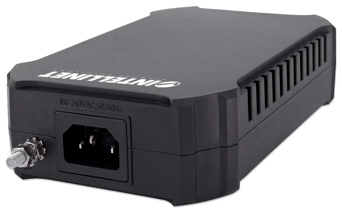 Intellinet Injecteur Gigabit Ultra PoE 1x95W, IEEE 802.3bt, IEEE 802.3at/AF, Noir, Adaptateur réseau