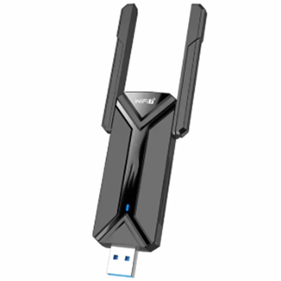 Adaptateur USB WiFi7 BE6500 Carte WiFi 5G 6G USB3.0 Carte Réseau sans USB WiFi 7 Adaptador AX5400 pour PC Portable