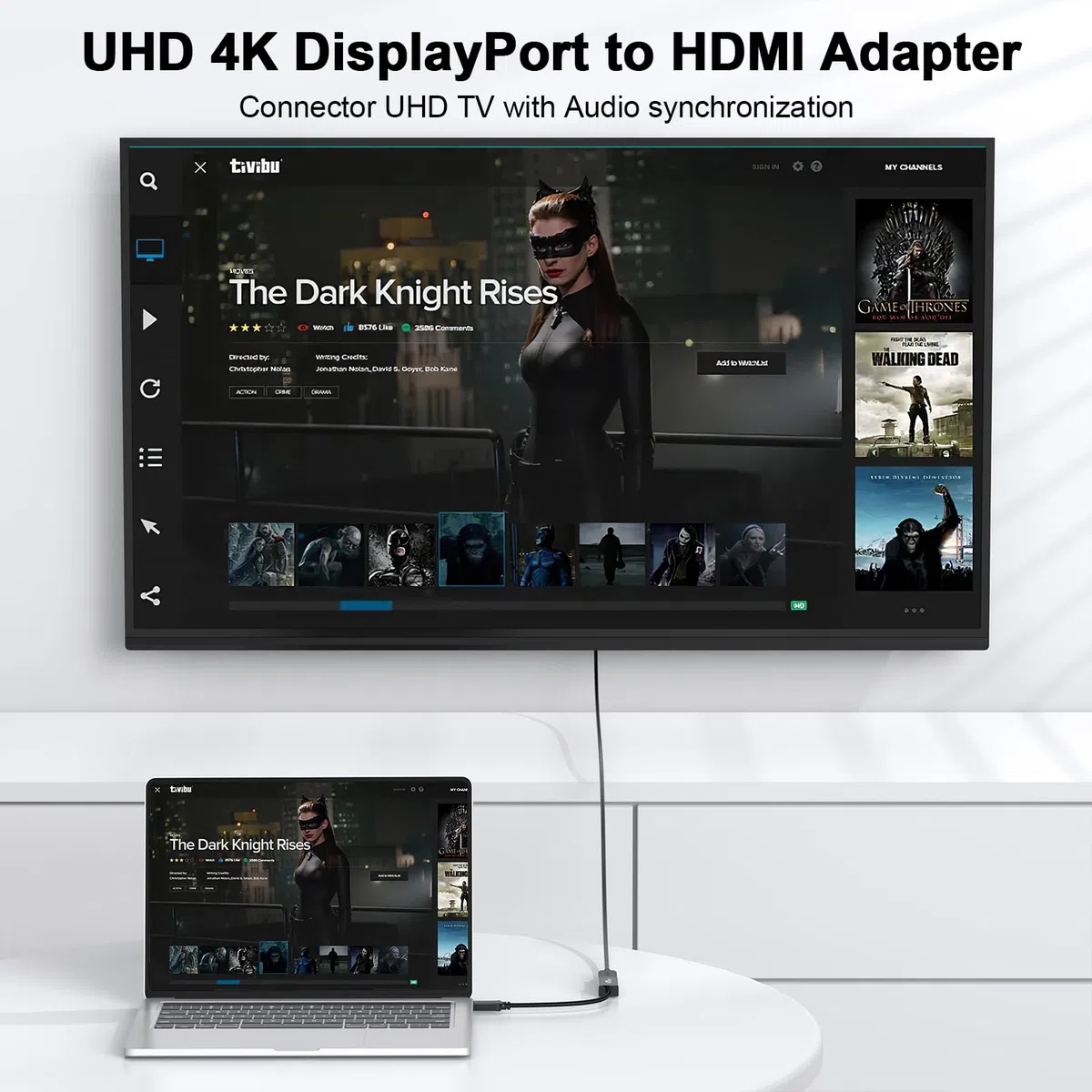 Lot de 20 adaptateurs DisplayPort vers HDMI, DisplayPort DP vers HDMI mâle vers femelle compatible avec ordinateur, moniteur, TV, projecteur (20, noir)