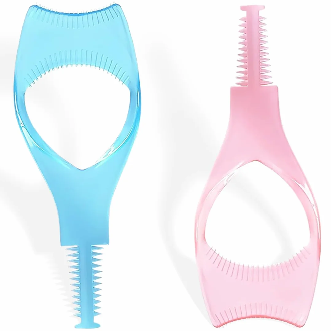 Maquillage Cils 3 En 1 Mascara Guide Applicateur Silicone 2 Pièces