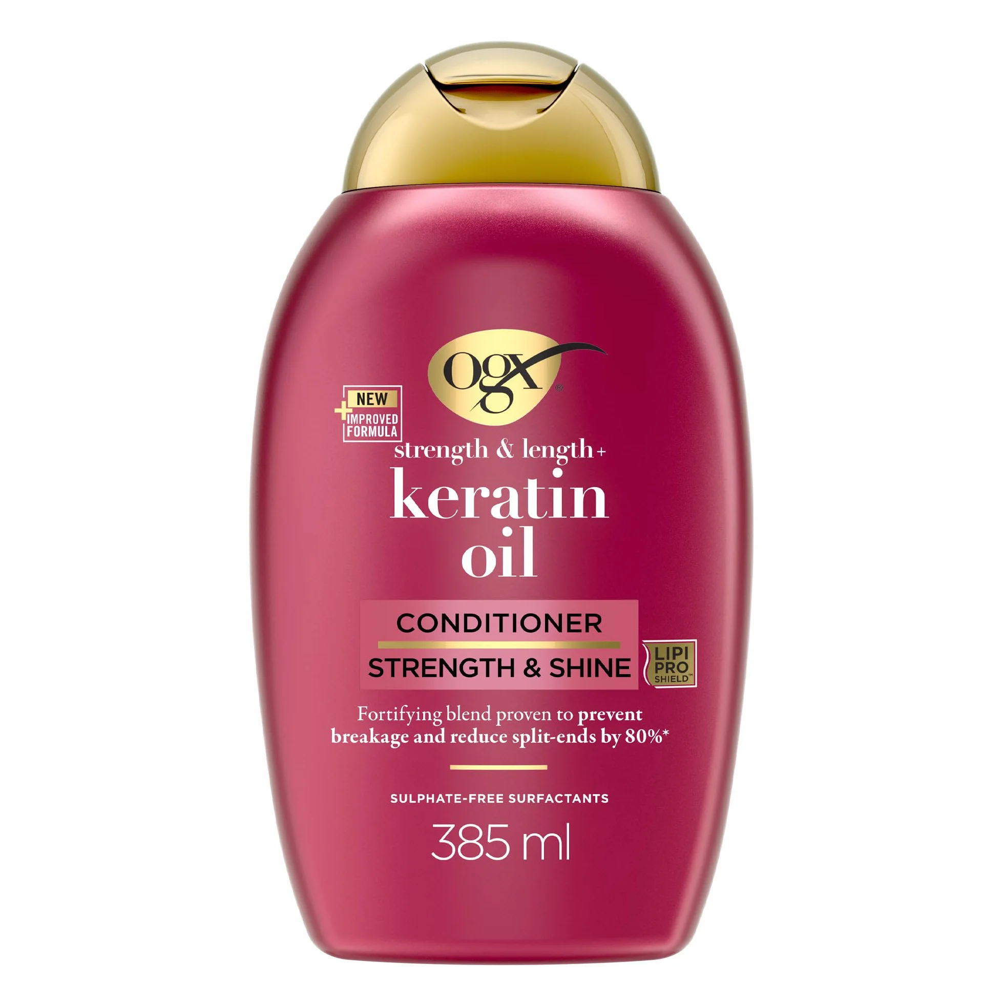 OGX Après-Shampooing Keratin Oil 385 ml Soin fortifiant cheveux cassants