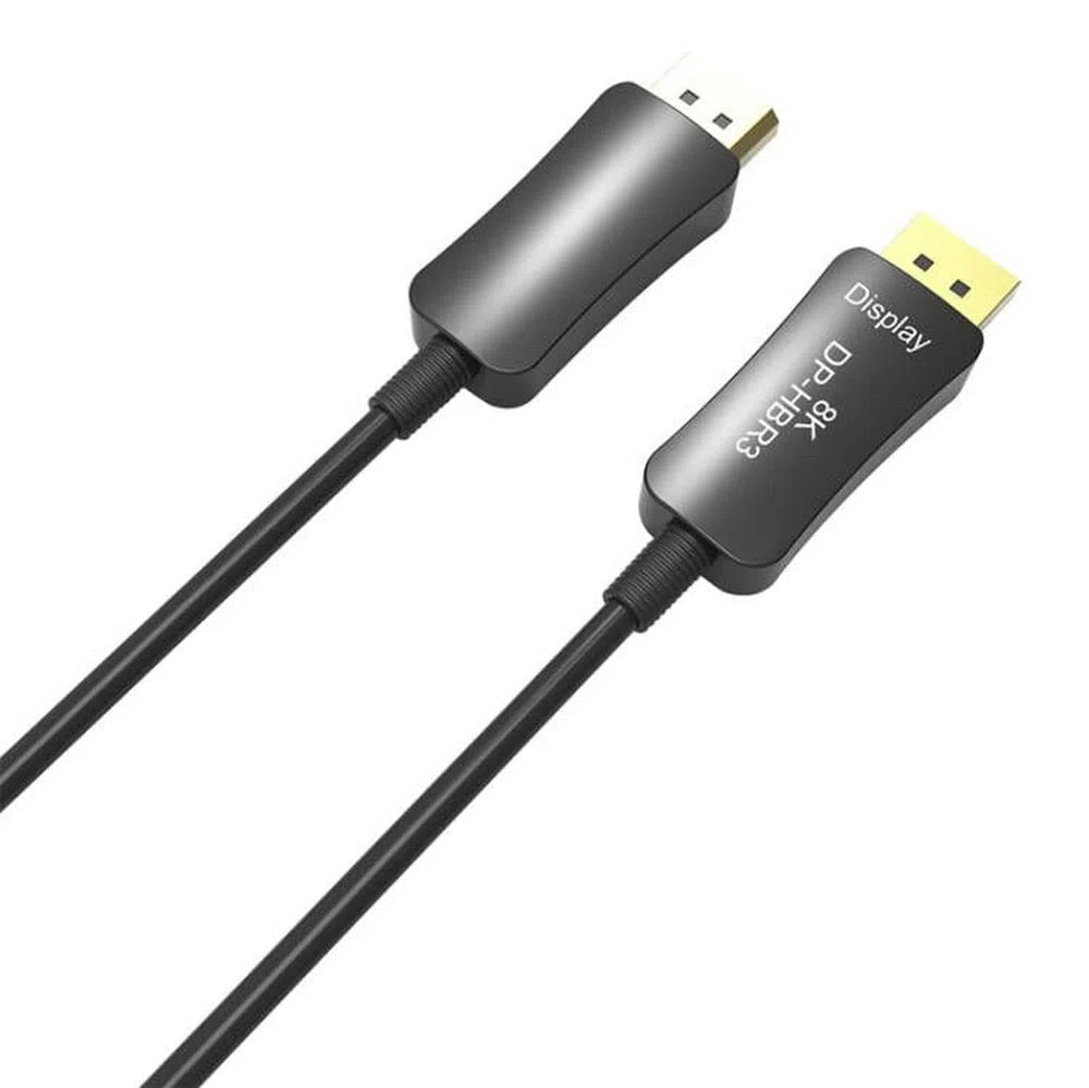 Fibre câble DP vers DP mâle vers mâle 32 GBIT/S High Speed 8K@60Hz 4K@140hz, DP1.4 Display Port pour téléviseur HD Grand Jeu Vidéoprojecteur, PC hôte, Carte Graphique mètres 1,5 mètres