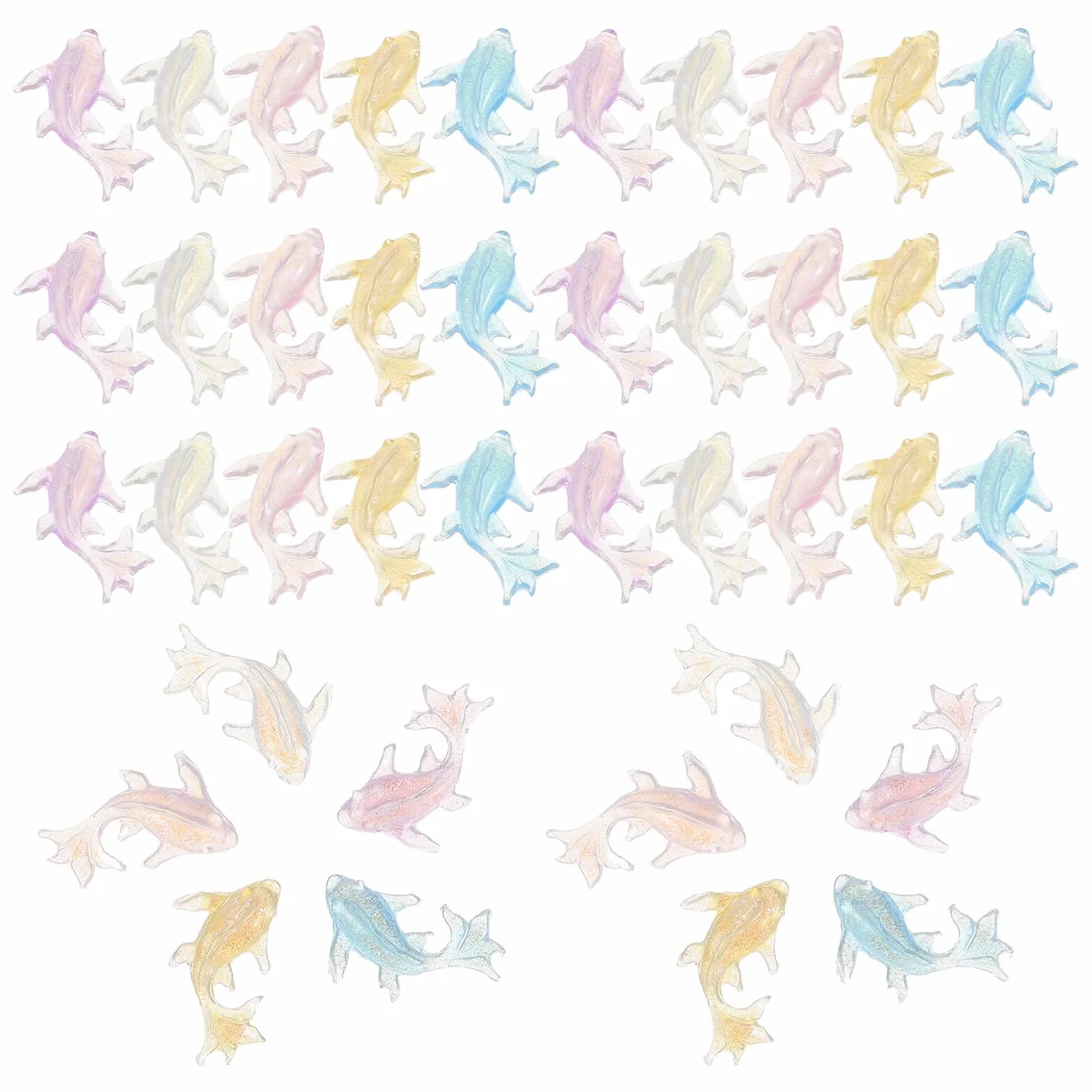 Figurines Miniatures en Résine Dauphin Homoyoyo 250 Pièces pour Nail Art Décoration