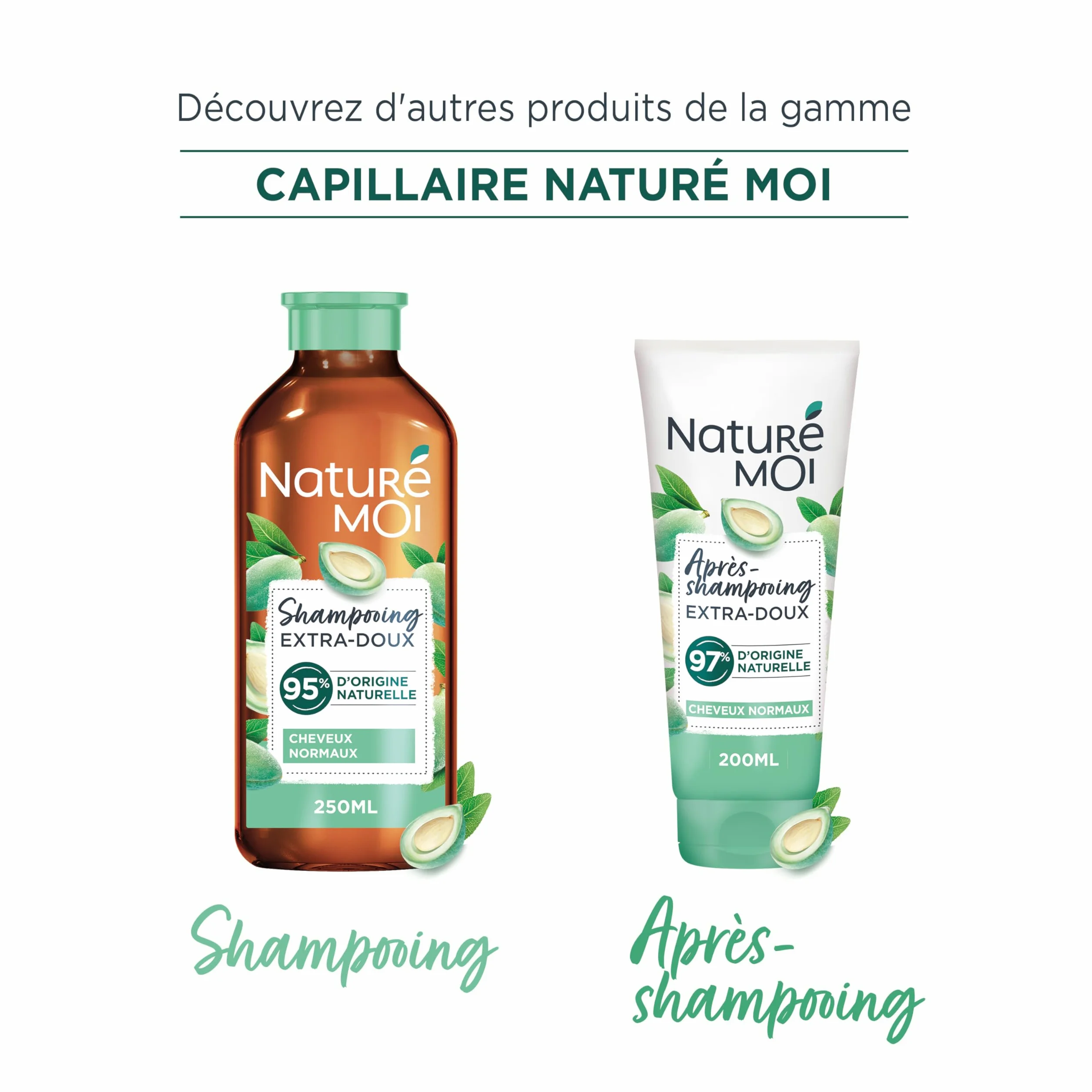 Naturé Moi Après Shampooing Sans Sulfate Extra Doux Démélant Cheveux Normaux Amande Douce Bio 200 ml
