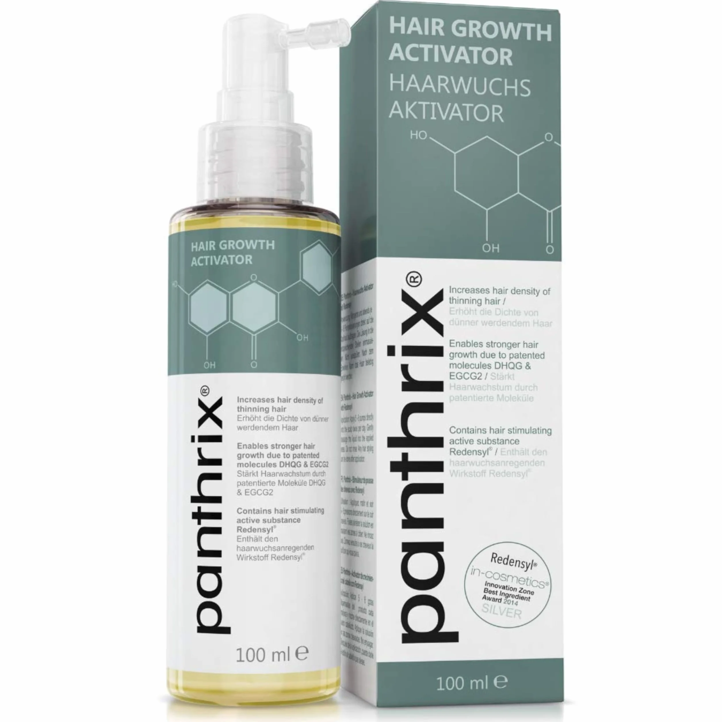 Panthrix Sérum Croissance Cheveux Redensyl 3% Anti Chute Repousse Caféine Kératine Niacinamide 100 ml