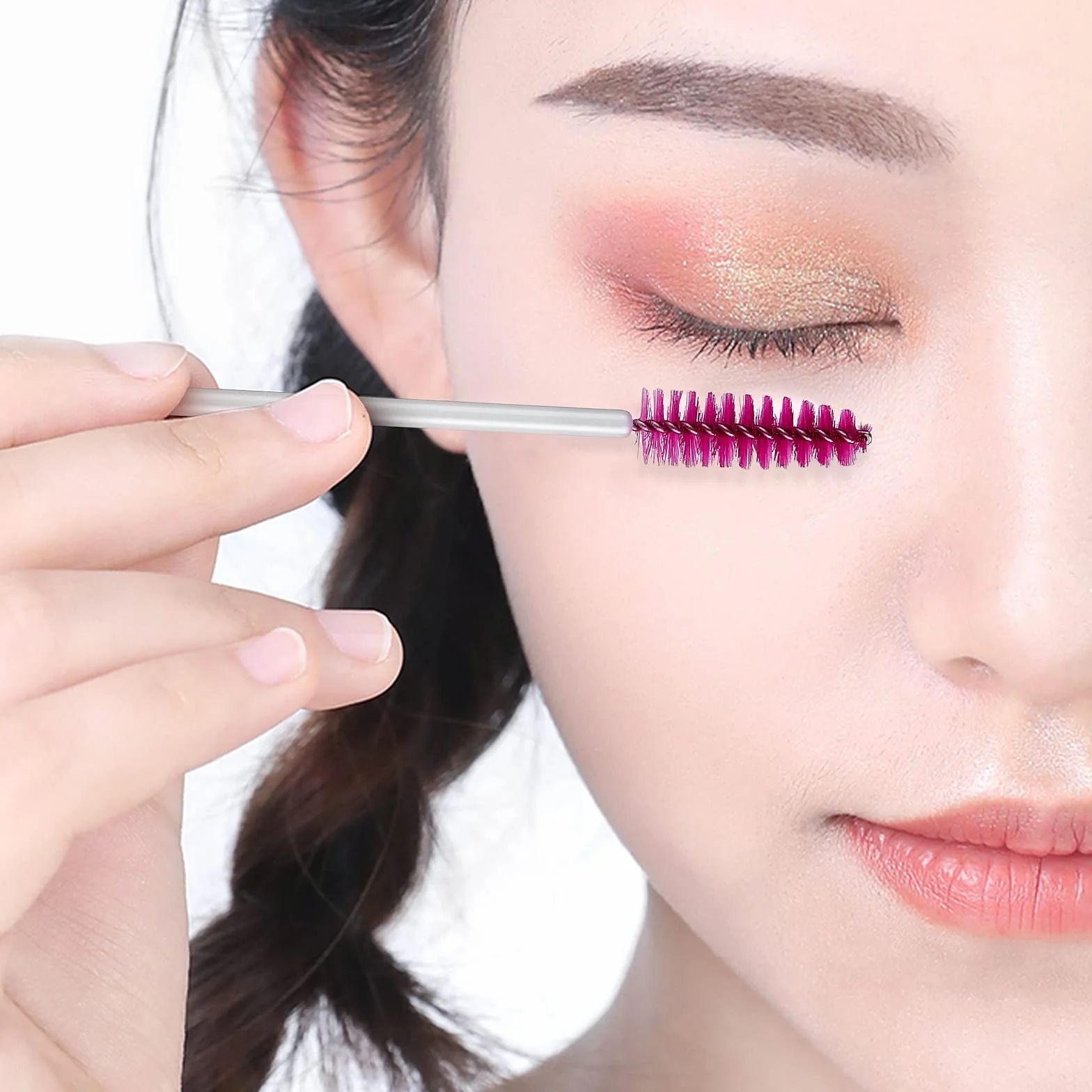 Lot de 30 Pinceaux à Cils Spoolies Applicateurs de Mascara pour Extensions de Cils