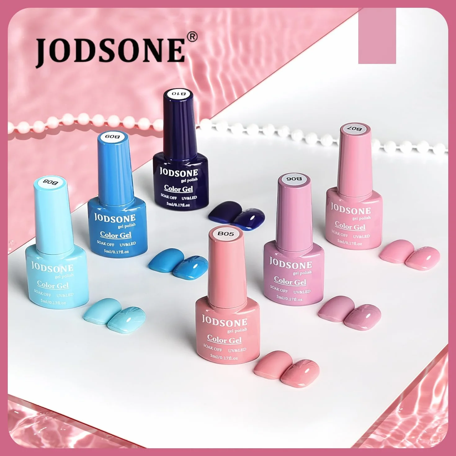 JODSONE Coffret 32 Vernis Gel Base Top Coat Non Essuyer Mat Brillant