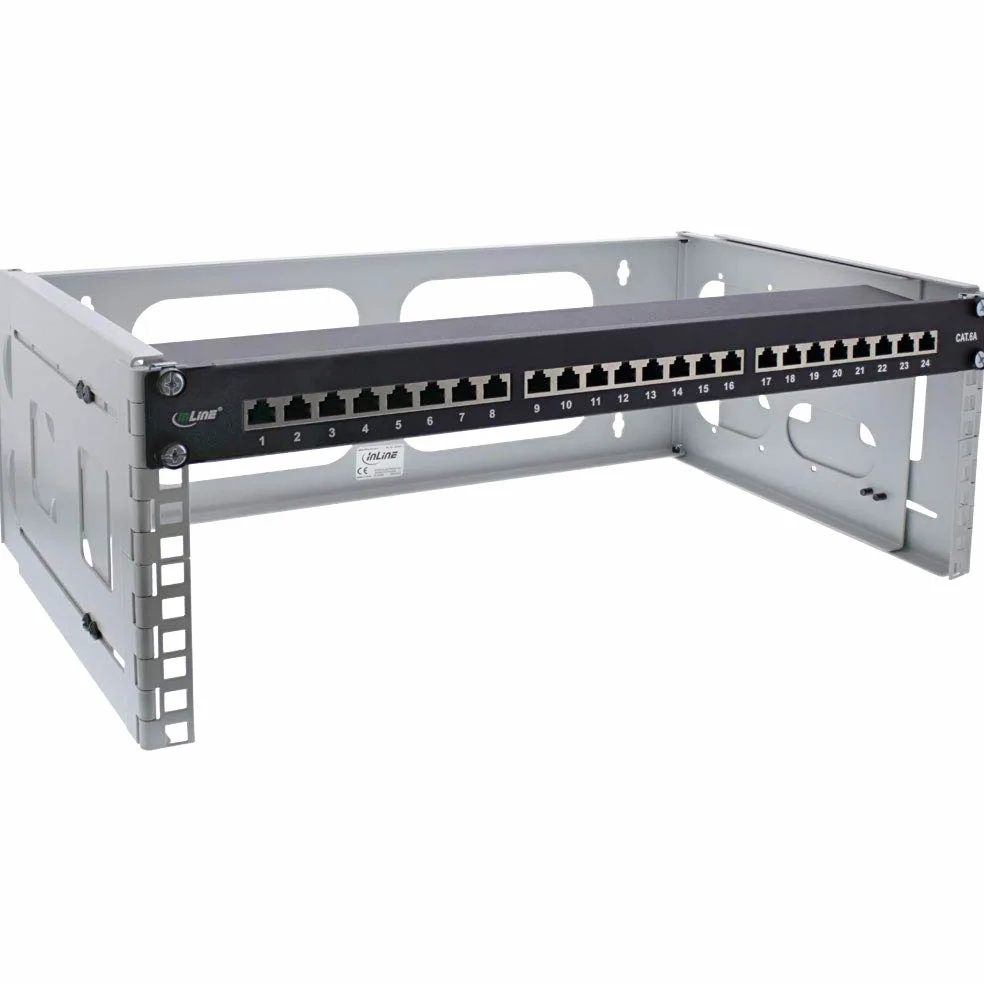 InLine Rack Mural 4HE Gris 19" 24–40 cm