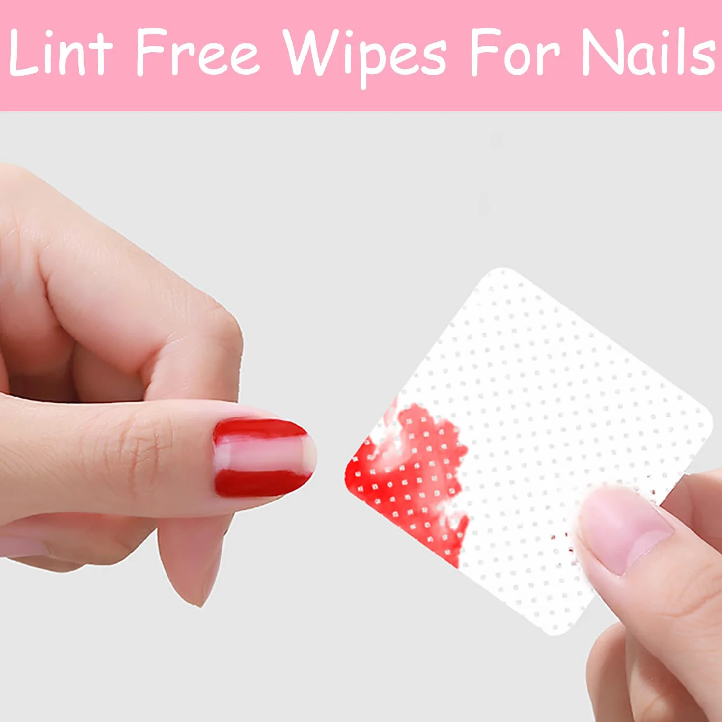 Coton Ongles Gel Non Pelucheux Lingettes 800 Pièces pour Manucure Pédicure UV Gel Vernis Remover