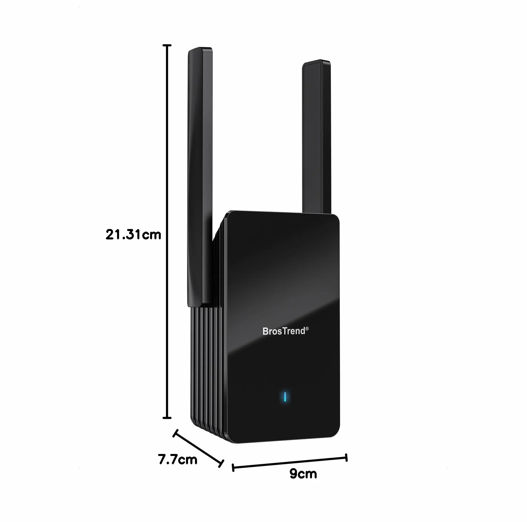 BrosTrend Répéteur WiFi 6 AX3000, Amplificateur WiFi avec Port Gigabit, Double Bande 2402Mbps 5GHz & 574Mbps 2.4GHz