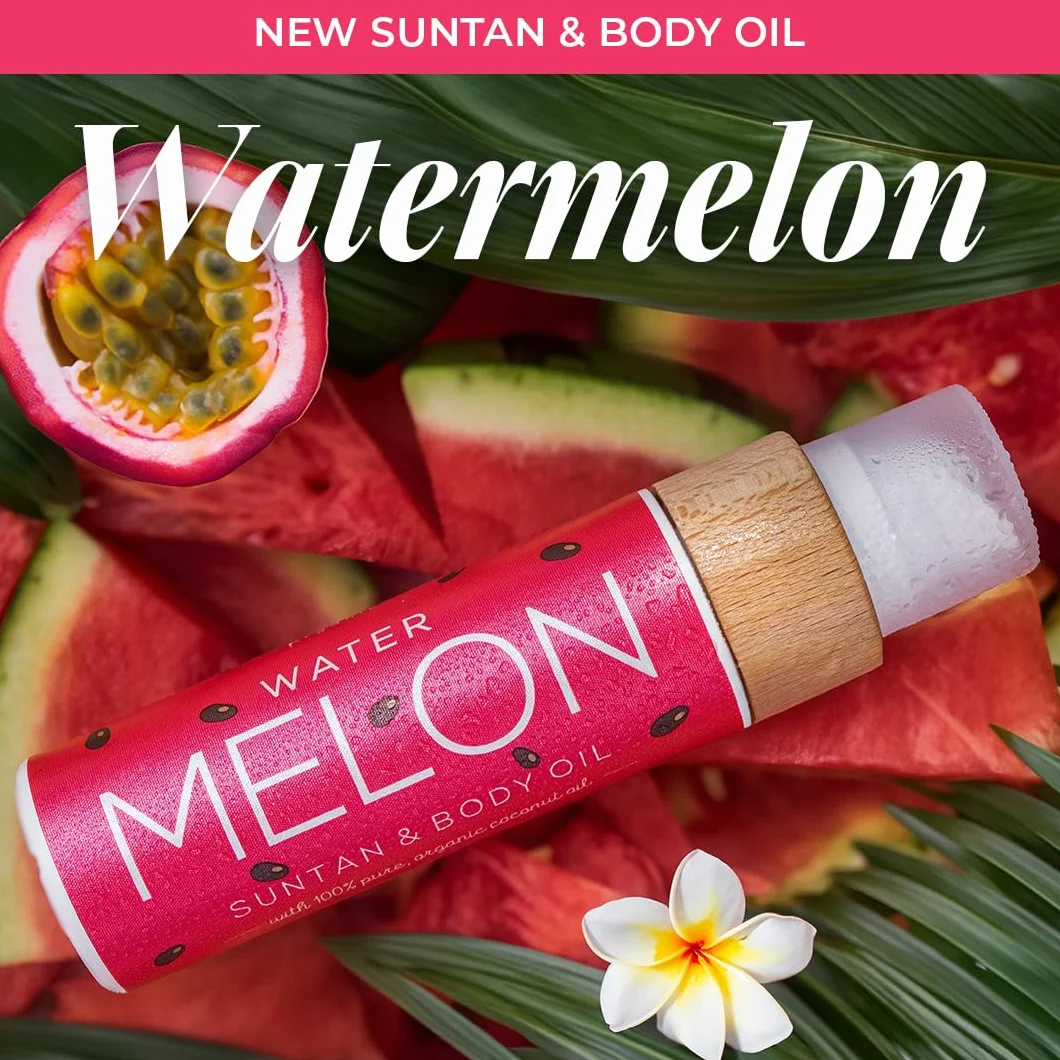 COCOSOLIS Watermelon Accélérateur de bronzage Huile bio Vitamine E pour bronzage intense rapide