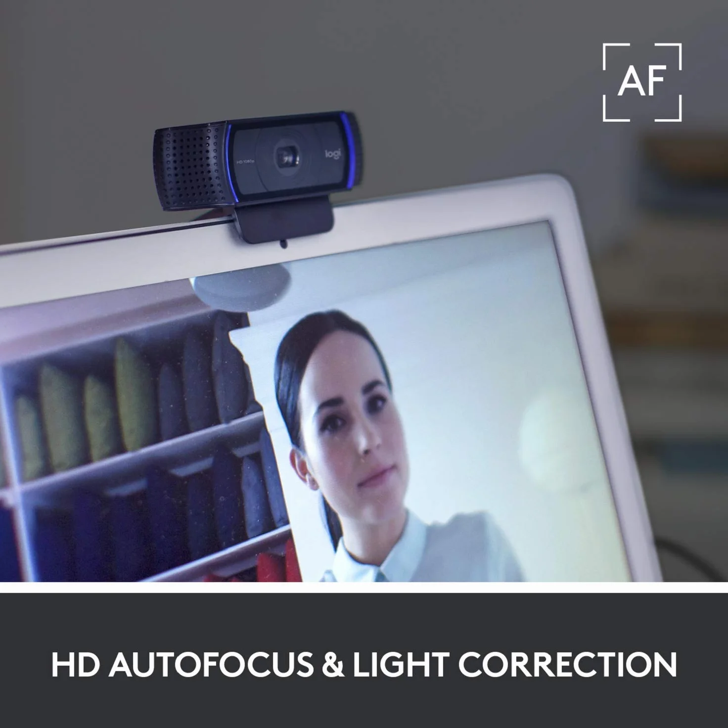 Logitech Webcam C920 HD Pro Full HD 1080p, double micro stéréo, noir (renouvelée)