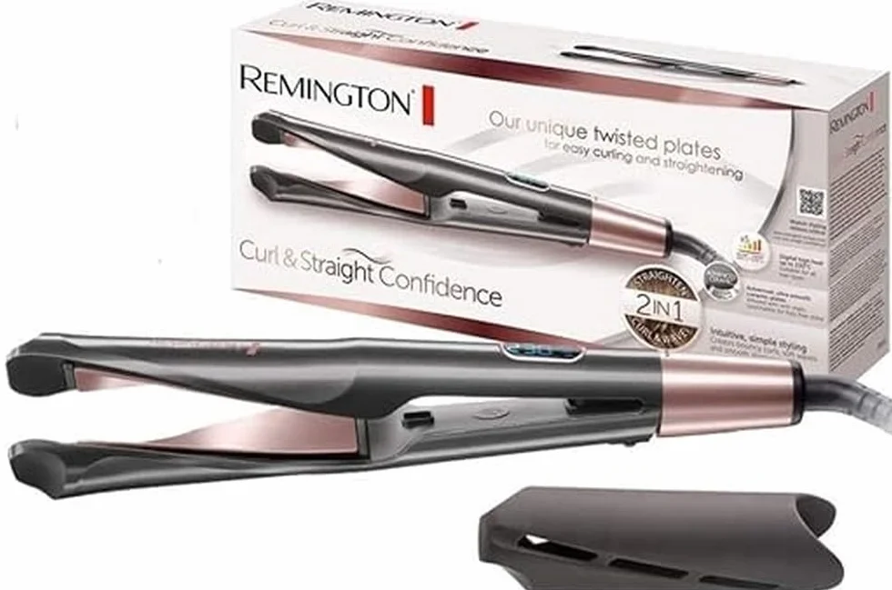Remington Fer à lisser Curl&Straight Confidence S6606B Céramique Tourmaline Ultra 5 Réglages 150-230°C