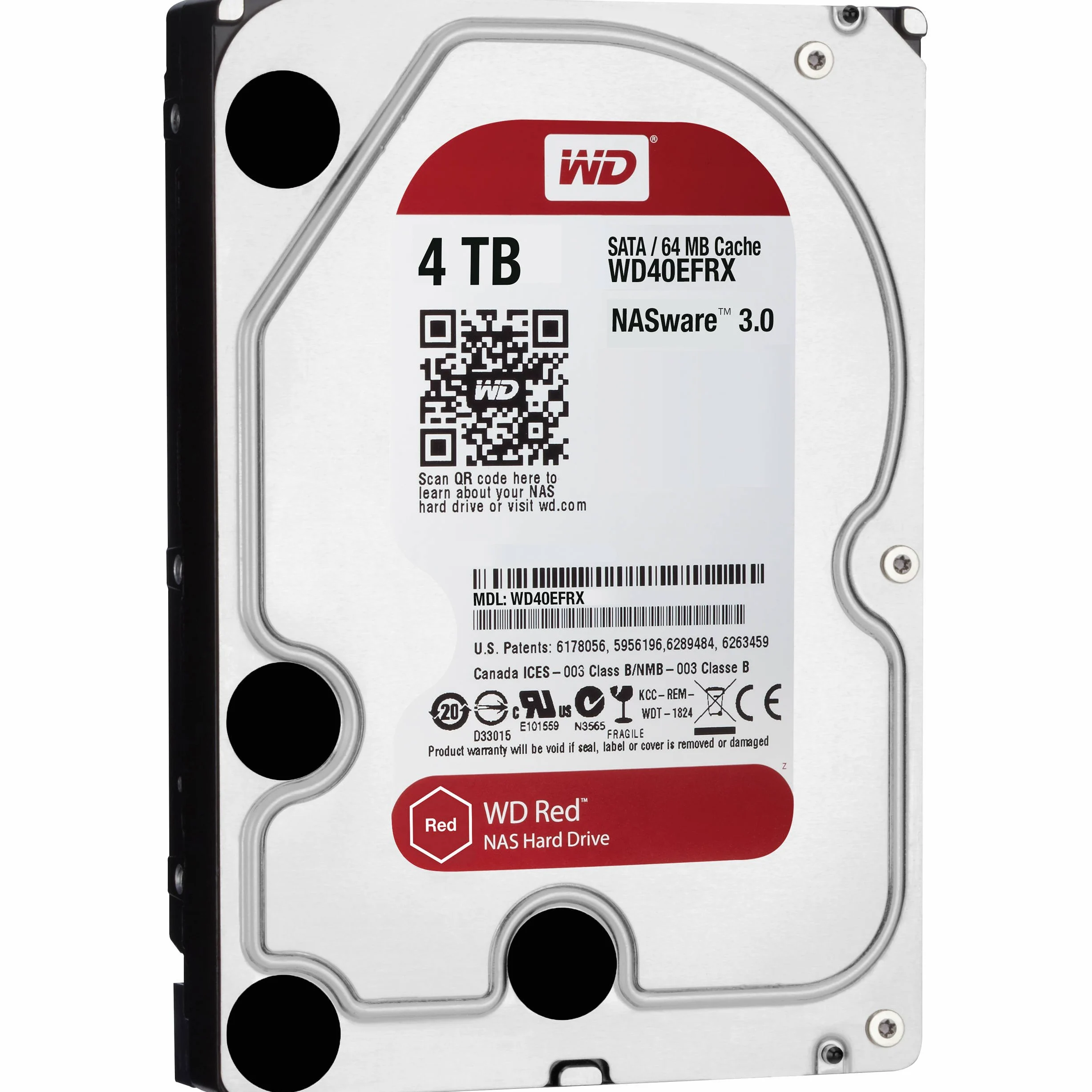 WD Red WD40EFRX 4 TB SATA 6 Gb/s Hard Disk Drive with NASware