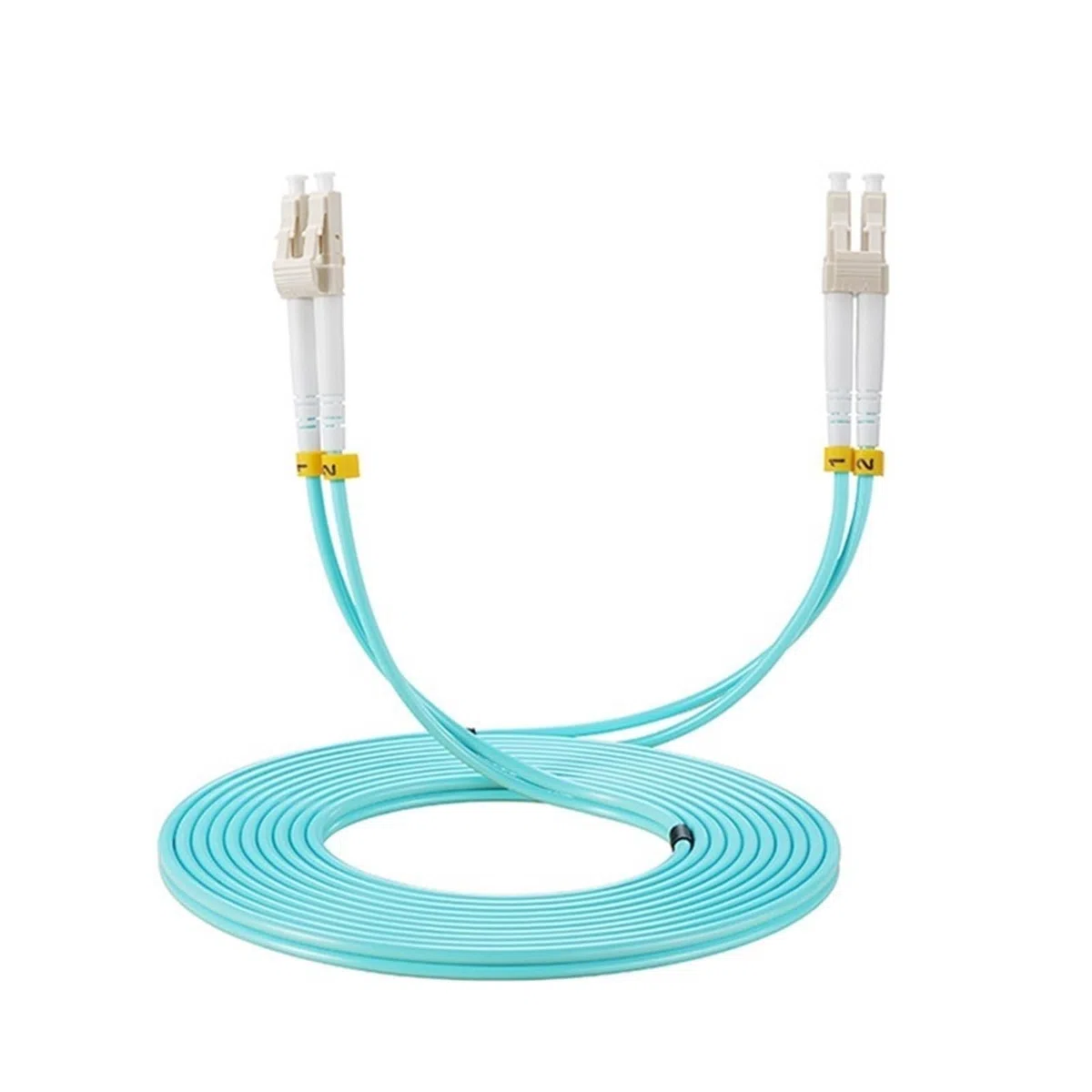 Câbles de raccordement à fibre optique LC-LC OM3 OM4 Duplex 1-100m (1 m, 10 pièces OM4)