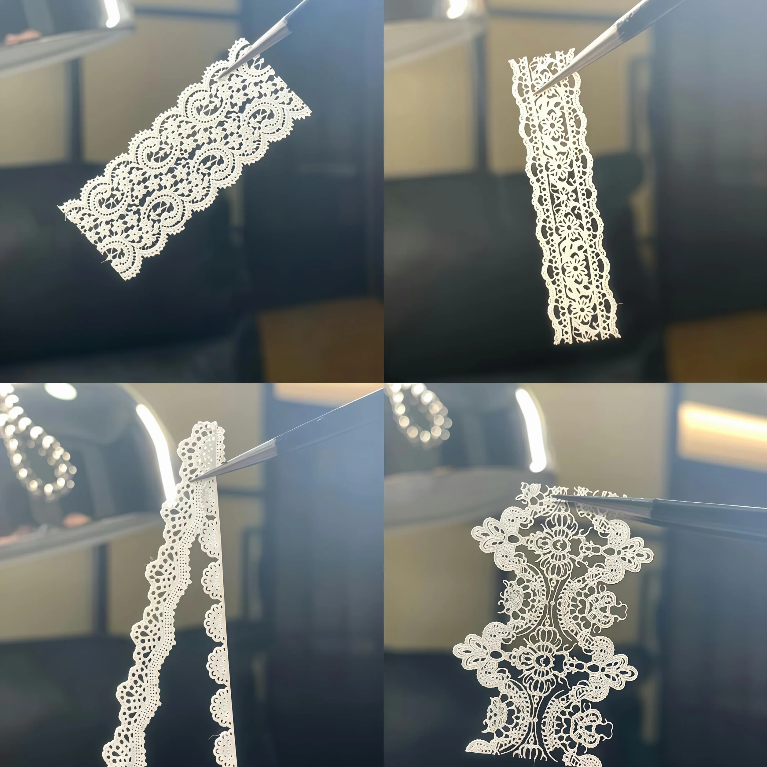 Design 3D en dentelle pour ongles outil en silicone