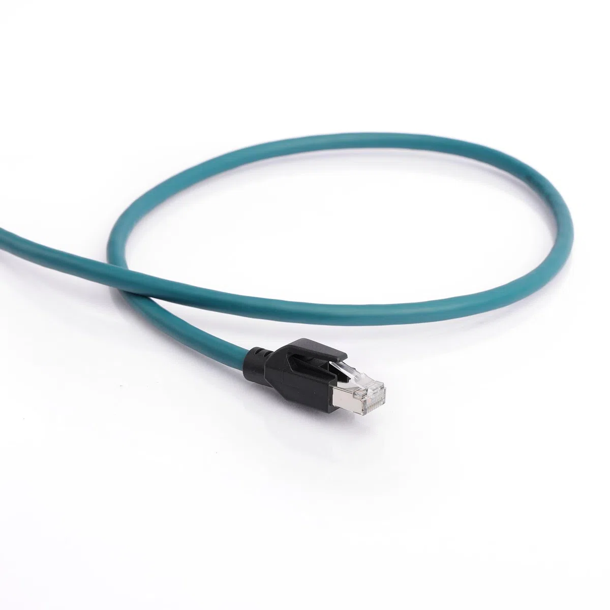 Câble Ethernet Cat 7e M12 A codé femelle 8 broches vers RJ45 Câble apparié torsadé moulé droit pour réseau Profinet Automation Profibus EtherCAT (3 m)