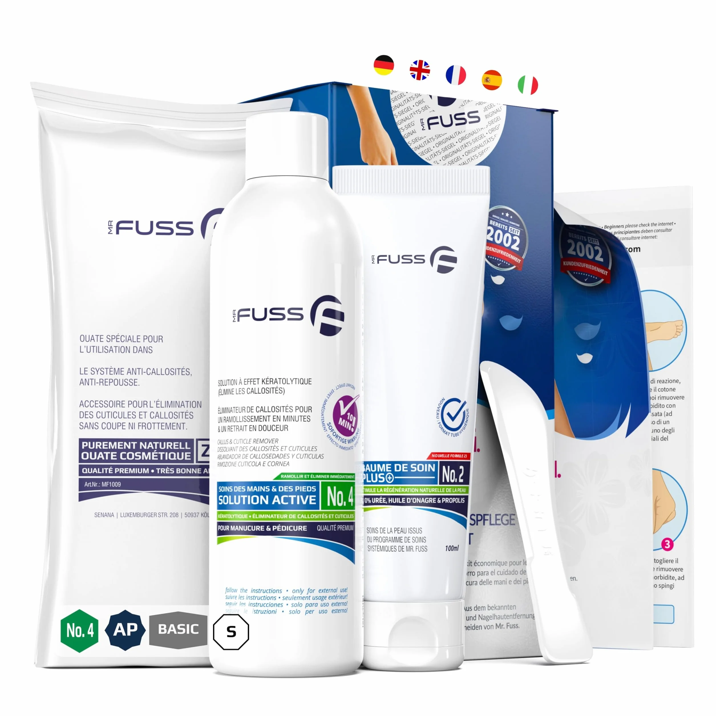 Mr. Fuss Solution No. 4 pour enlever la callosité - 250ml Advanced Pack Basic